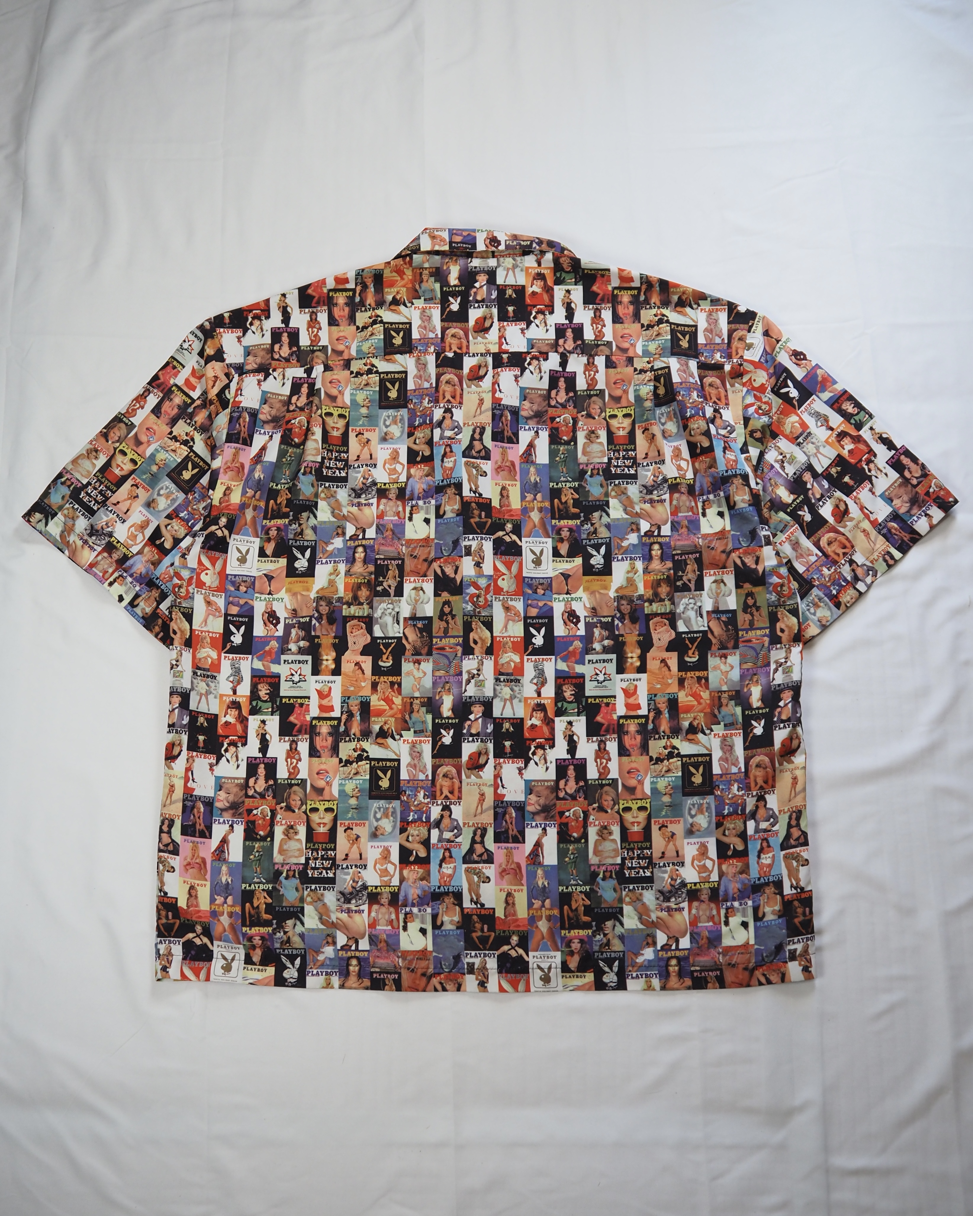 90’s PLAY BOY 総柄シャツ XXL の画像 13