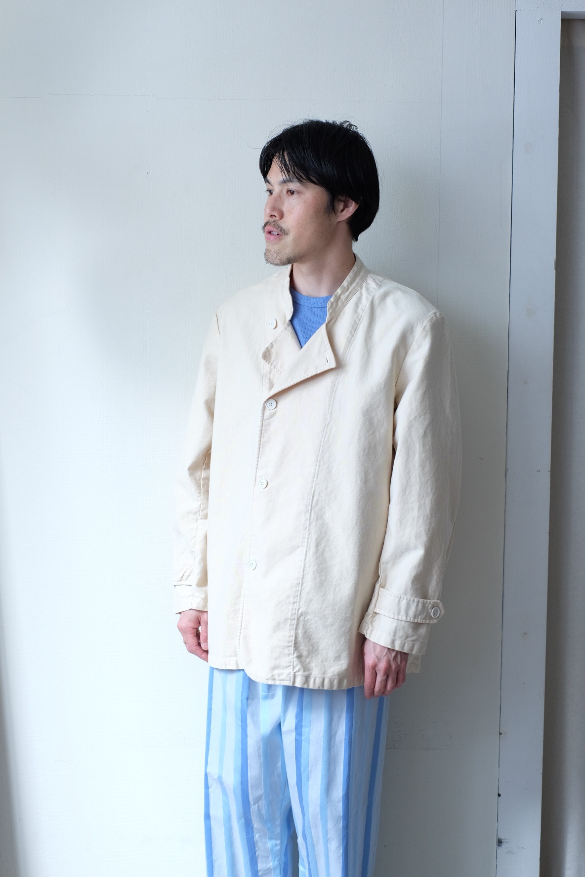 Italian military over dye cook jacket “over dye” の画像 10