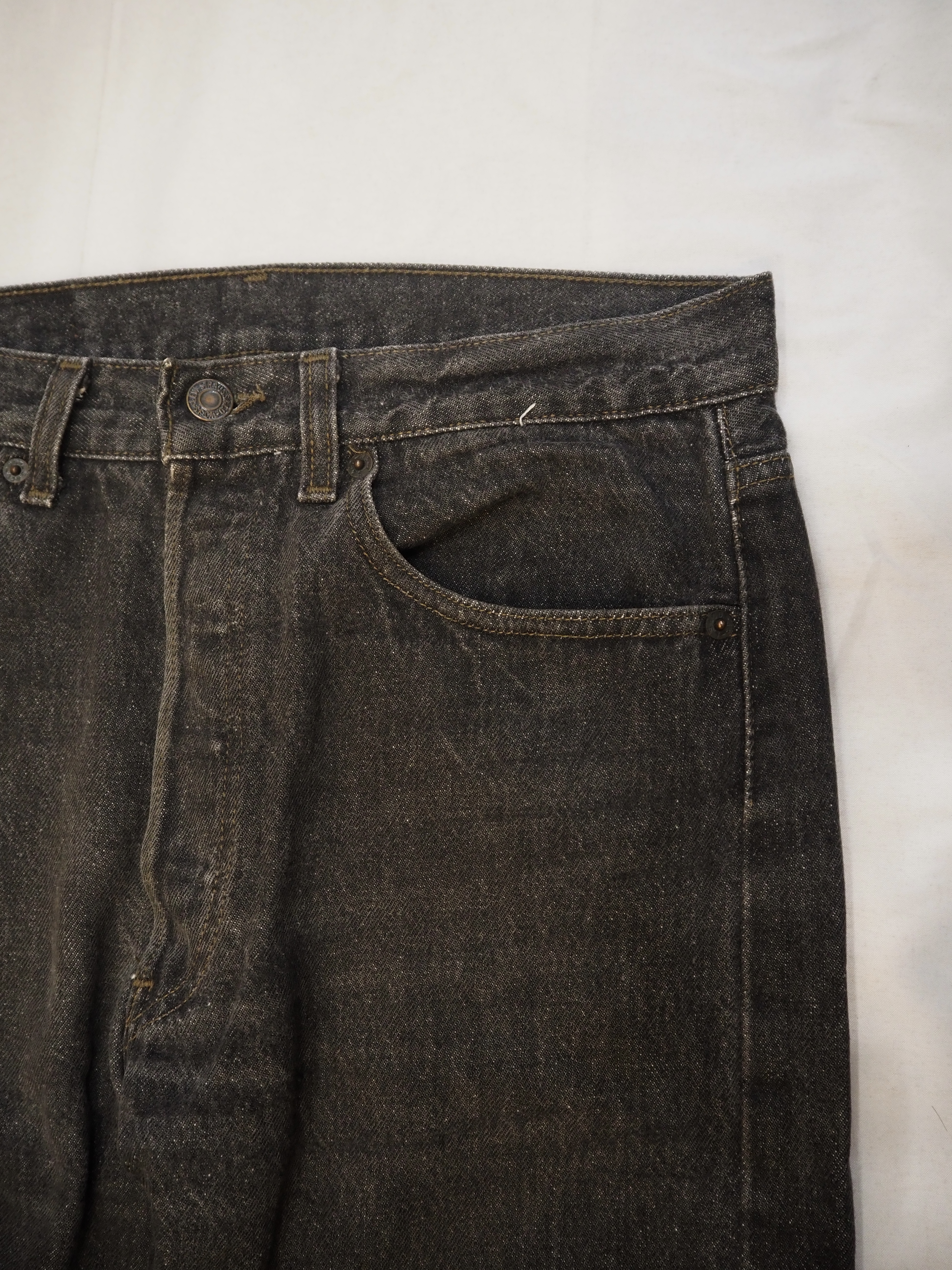 90’s Levi’s 501 Black Denim “先染め" "アメリカ製" の画像 3