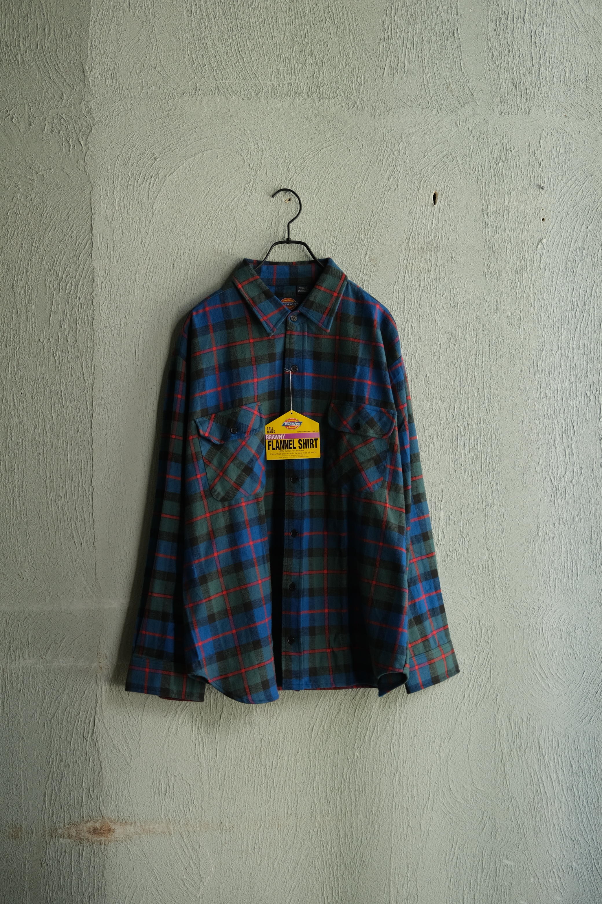 Utah／90's "Dickies" heavy flannel shirt／NOS