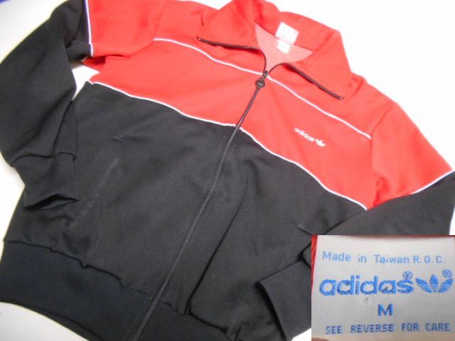 Adidas アディダス ジャージ M 黒赤 スポーツ アメリカ古着 C466 古着屋 ジョージア