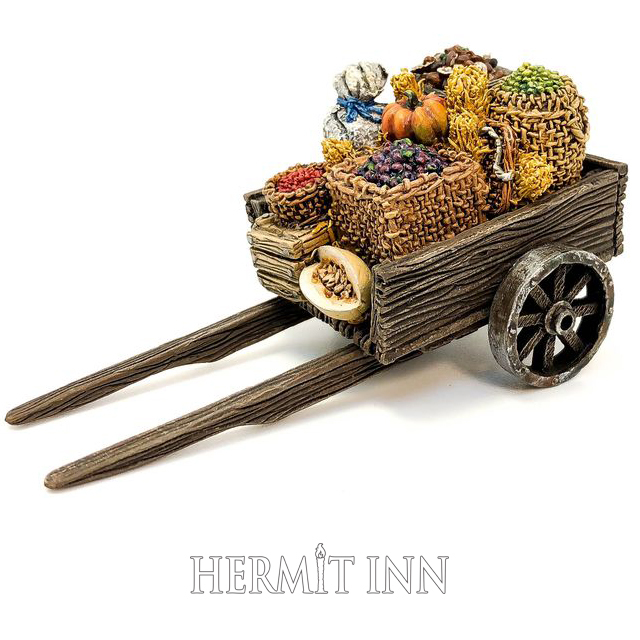 農作物を積んだ大きな荷車 - 画像1