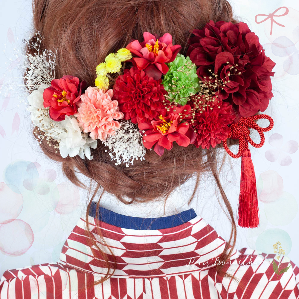 50 生花 髪 飾り 成人 式 すべての美しい花の画像