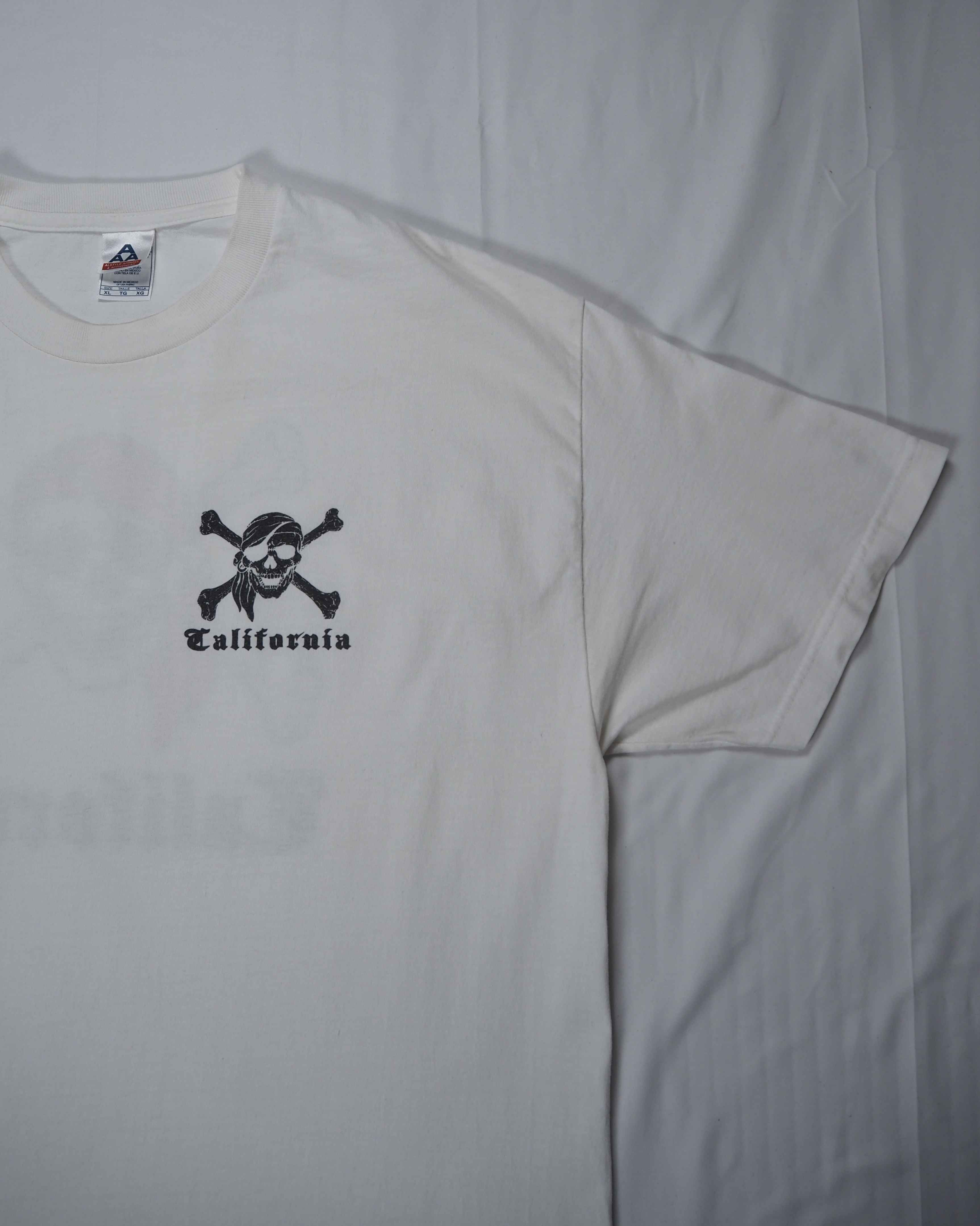 【VCM入荷】00’s プリントTシャツ スカルプリント☠️ カリフォルニア XL の画像 12