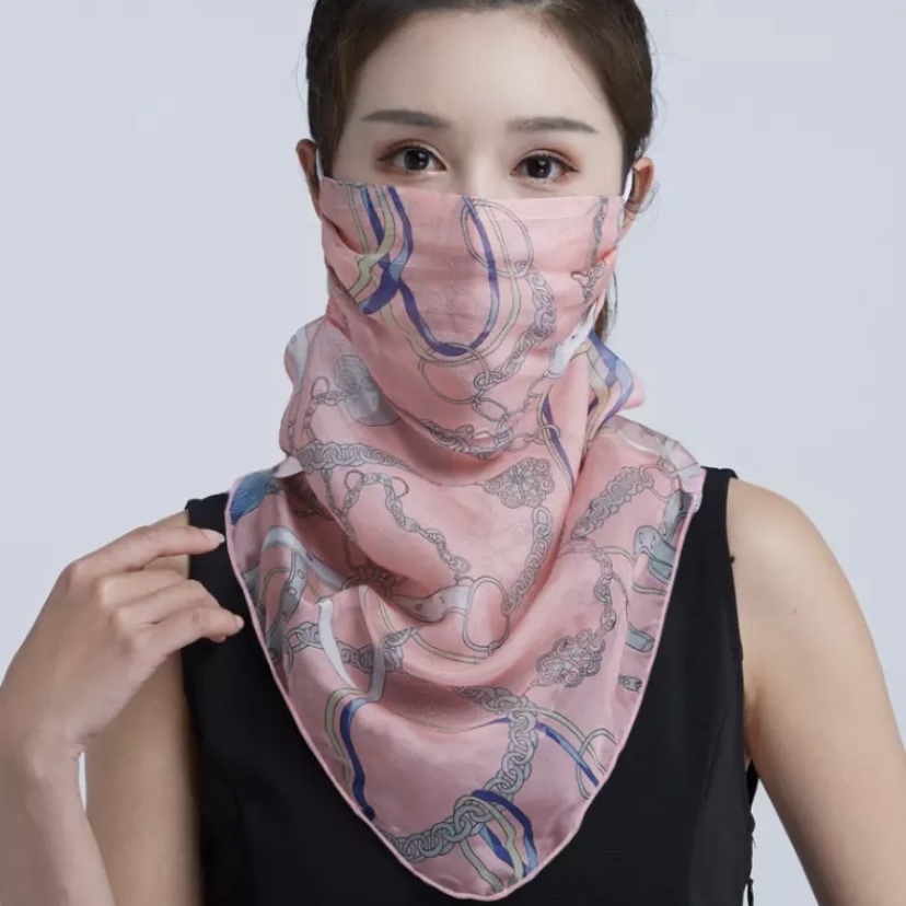 新作 予約販売 スカーフ付ファッションマスク ピンク 公式通販 ヴェンティアンニ Ventianni Onlinestore