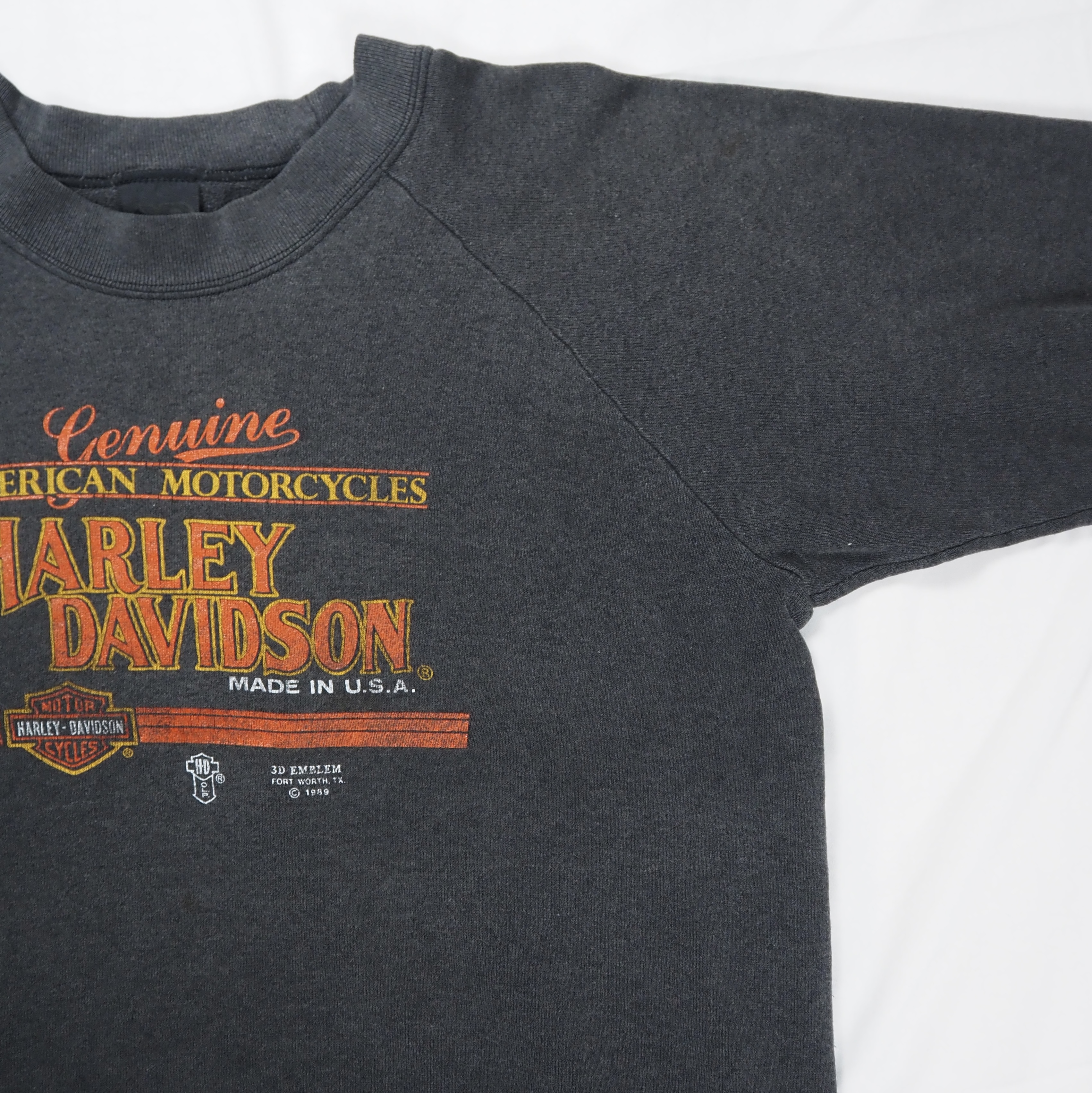 80’s Harley-Davidson 3Dエンブレム スウェット の画像 3