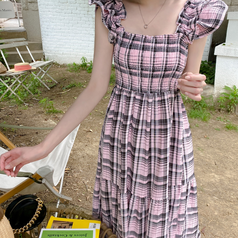 サマリーチェックワンピース Manonmimie Manontokyo