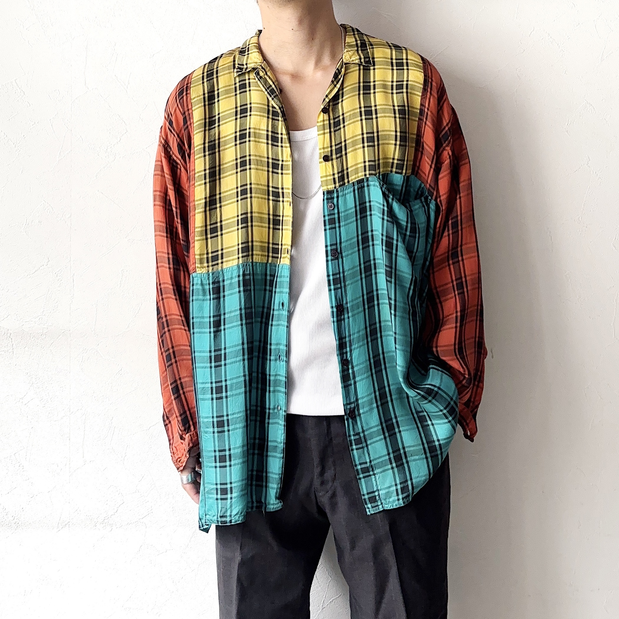 Vintage 80～90's【KONTRAST】Crazy Pattern Shirt の画像 3