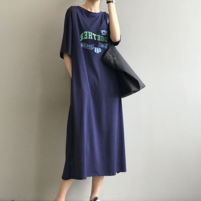 ロゴプリントtワンピース ワンピース ラウンドネック 半袖 ロゴプリント マキシロング丈 ロングワンピース カジュアル フェミニン きれいめカジュアル カジュアル 夏 春 Op 1007 Y Happy Orurea ハッピーオルレア ロゴプリントtワンピース ワンピース ラウンドネック 半袖 ロゴプリント マキシロング丈 ロングワンピース カジュアル フェミニン きれいめカジュアル カジュアル 夏 春 Op 1007 Y Happy Orurea ハッピーオルレア