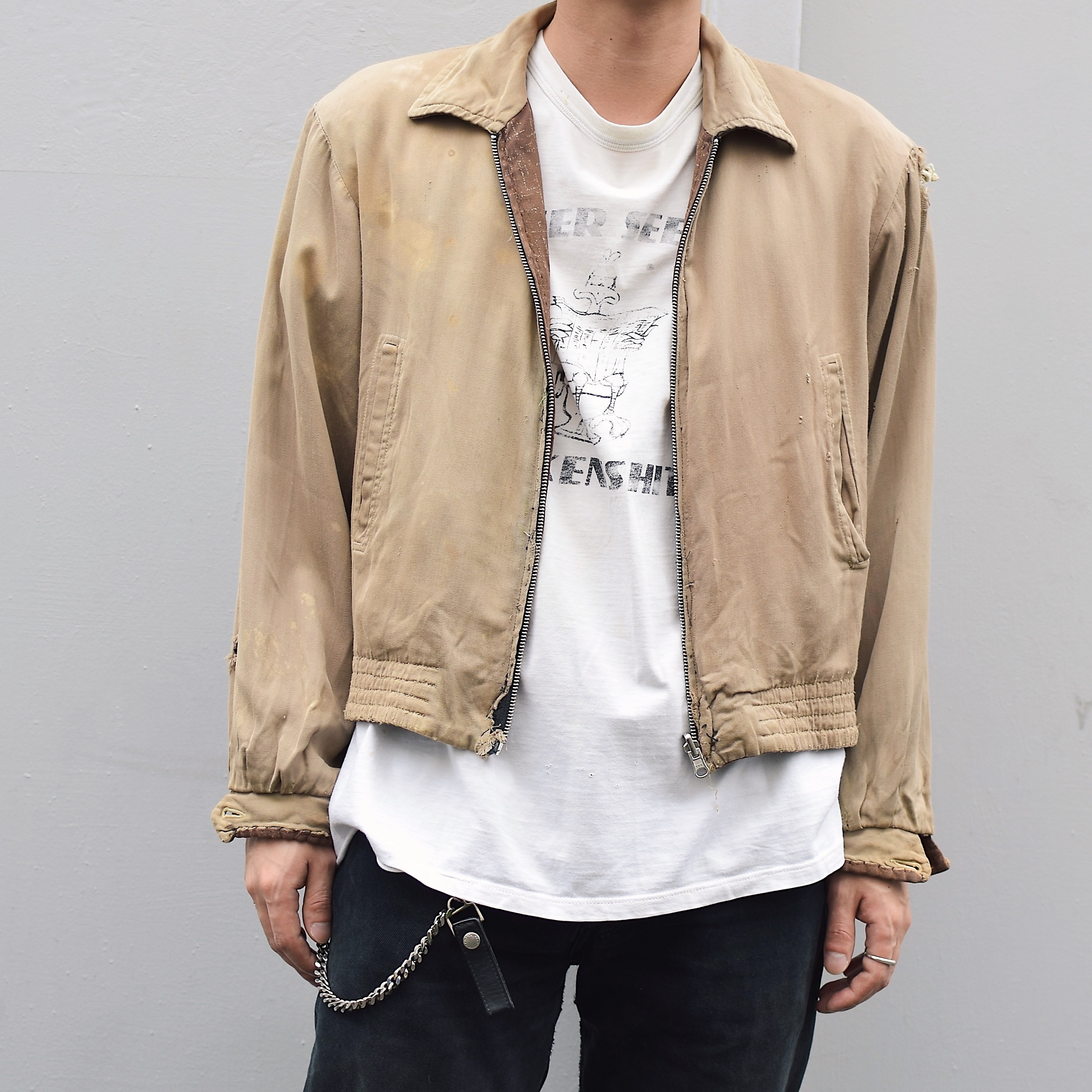 Vintage 50's【WINDBREAKER】Rayon Gabardine Jacket の画像 6