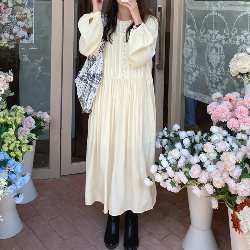 ナチュラルラウンドネックワンピース W1002 Resort Style Shop Puiny