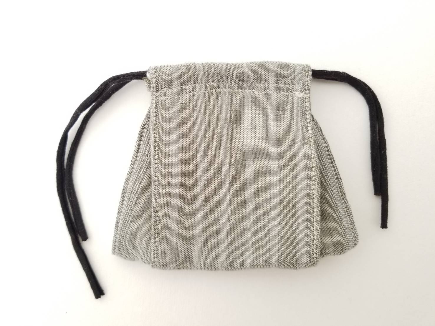 B箱型フィット布マスク 播州織ダブルガーゼ 麻 グレー B からだ喜ぶ会