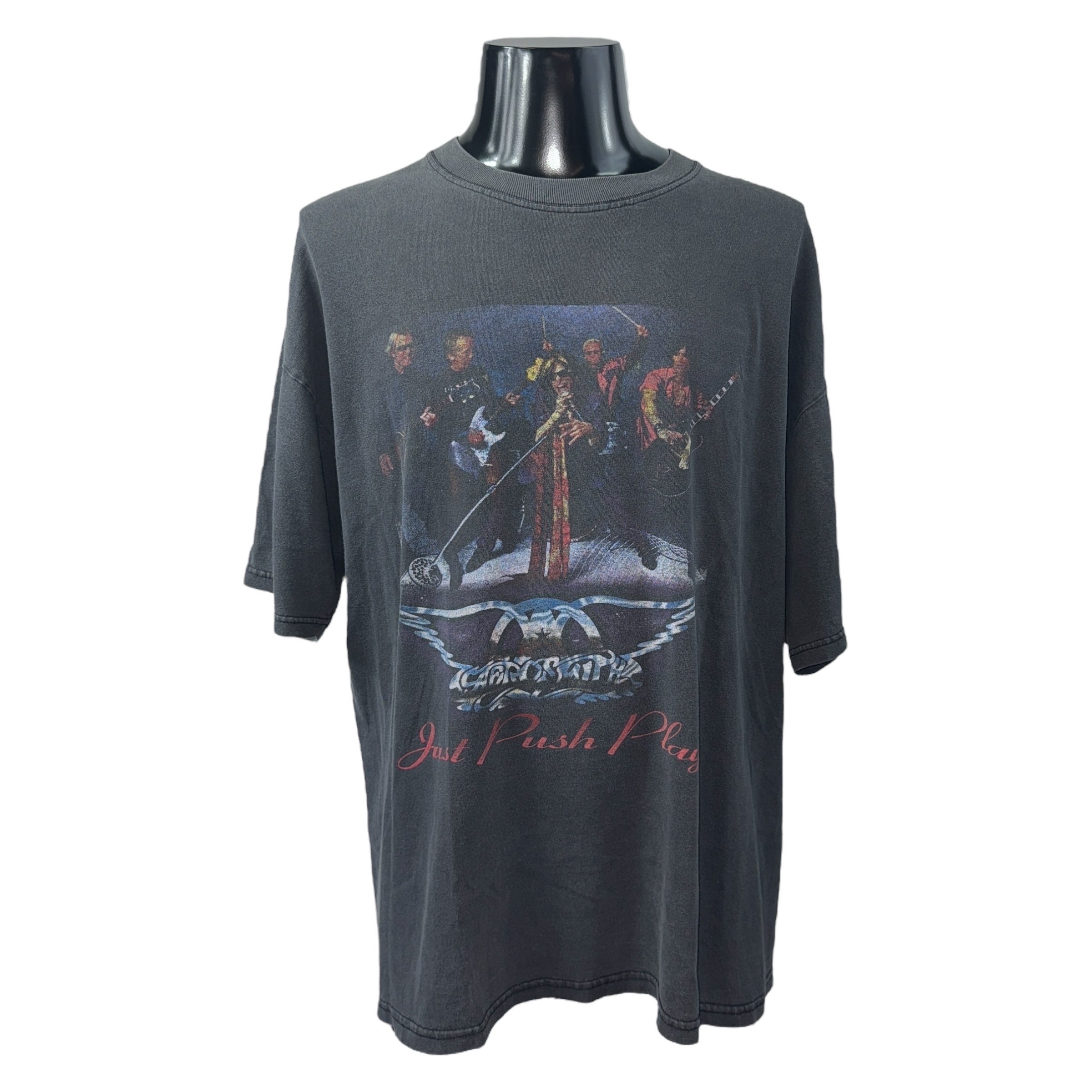 【AEROSMITH】エアロスミス JUST PUSH PLAY TOUR 2001 空山基 Tシャツ XL
