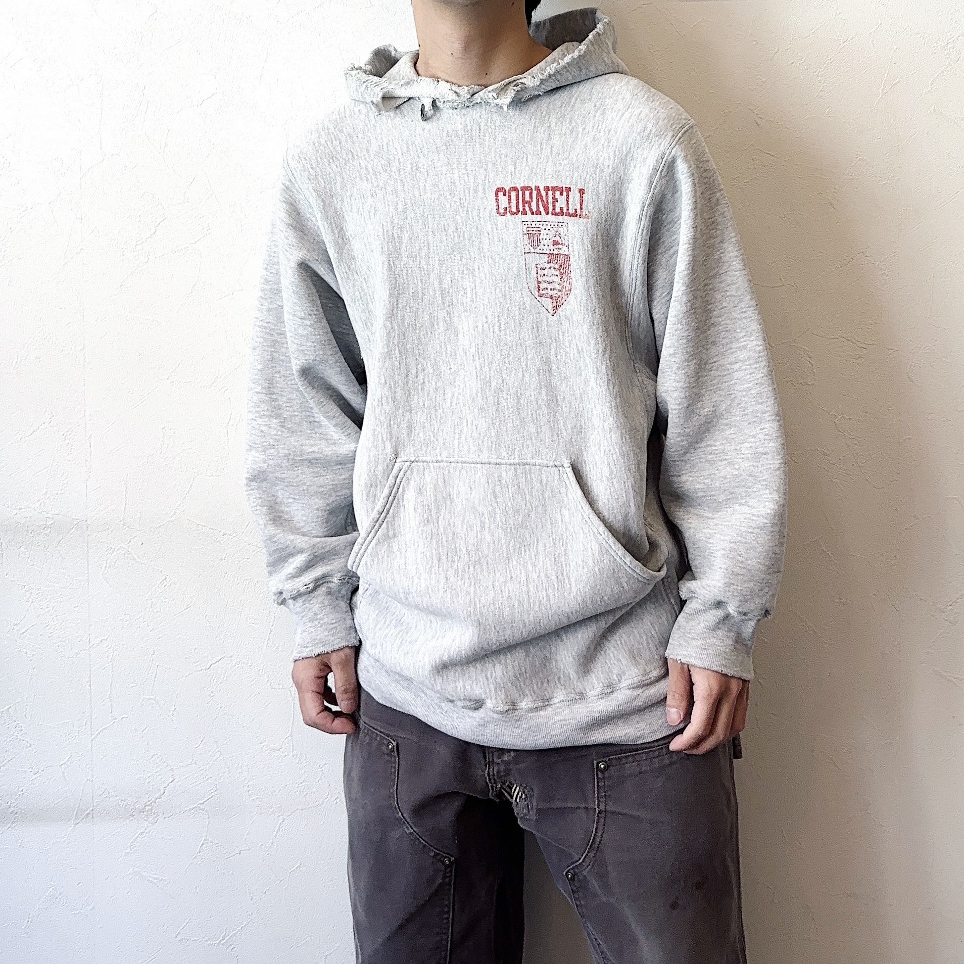 Vintage 90's【Mac Gregor Sand-Knit】"CORNELL" Grunge Hoodie の画像 3