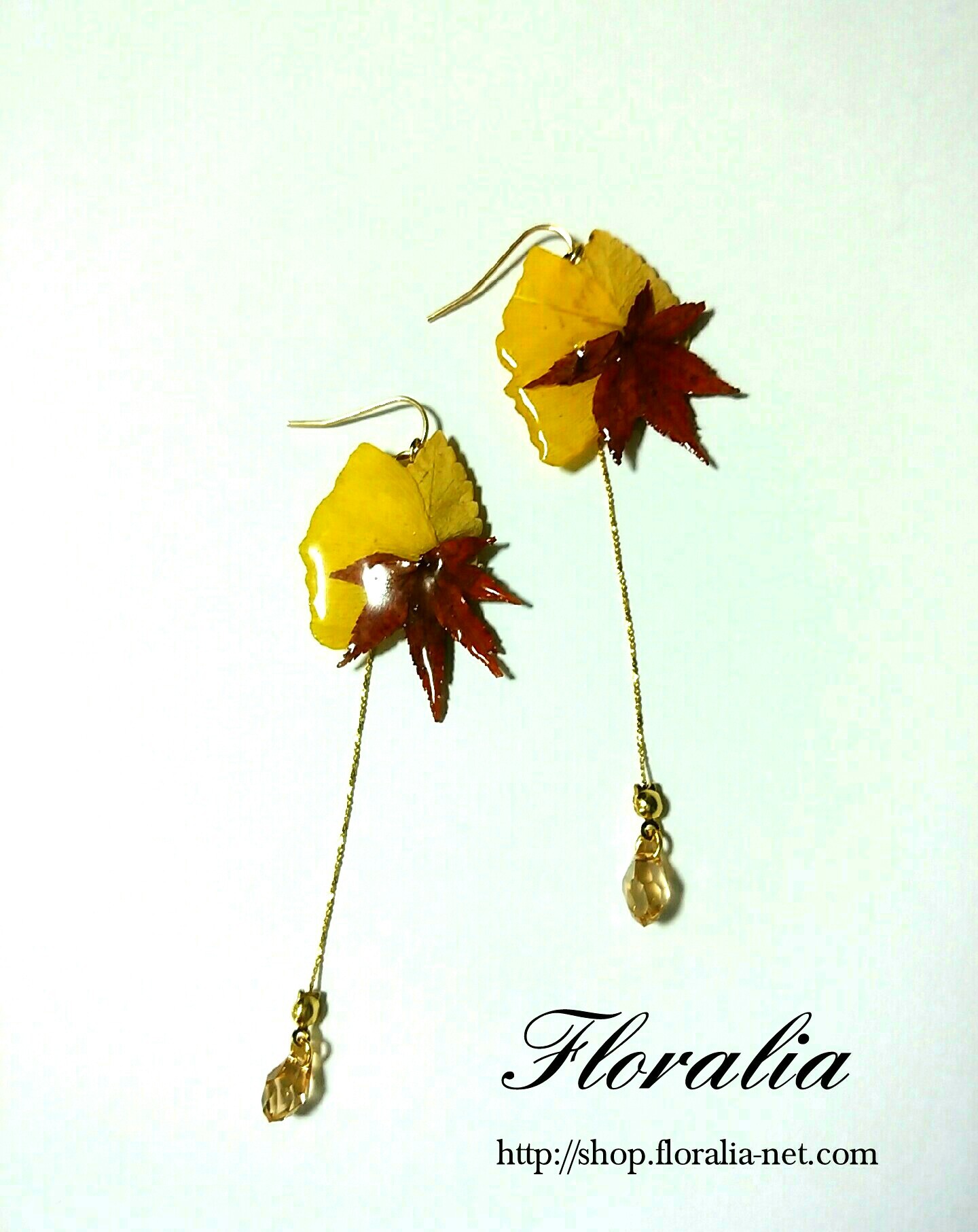 14kgf 風ゆれ落ち葉のロングピアス 押し花 押し花ボタニカルアクセサリーfloralia フローラリア 14kgf 風ゆれ落ち葉のロングピアス 押し花 押し花ボタニカルアクセサリーfloralia フローラリア