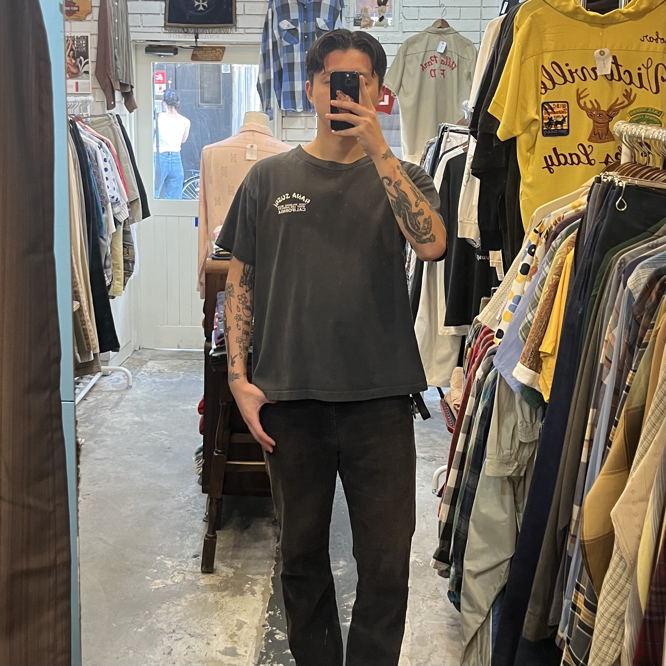 90’s Anvil Tシャツ 寿司 ブラックフェード の画像 3