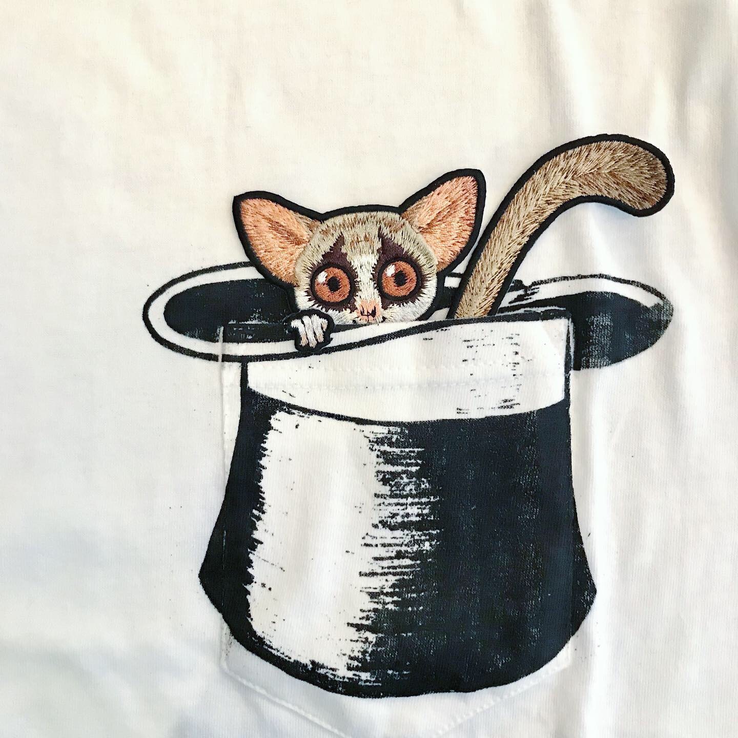 ショウガラゴ の刺繍ワッペン アトリエリジッタ