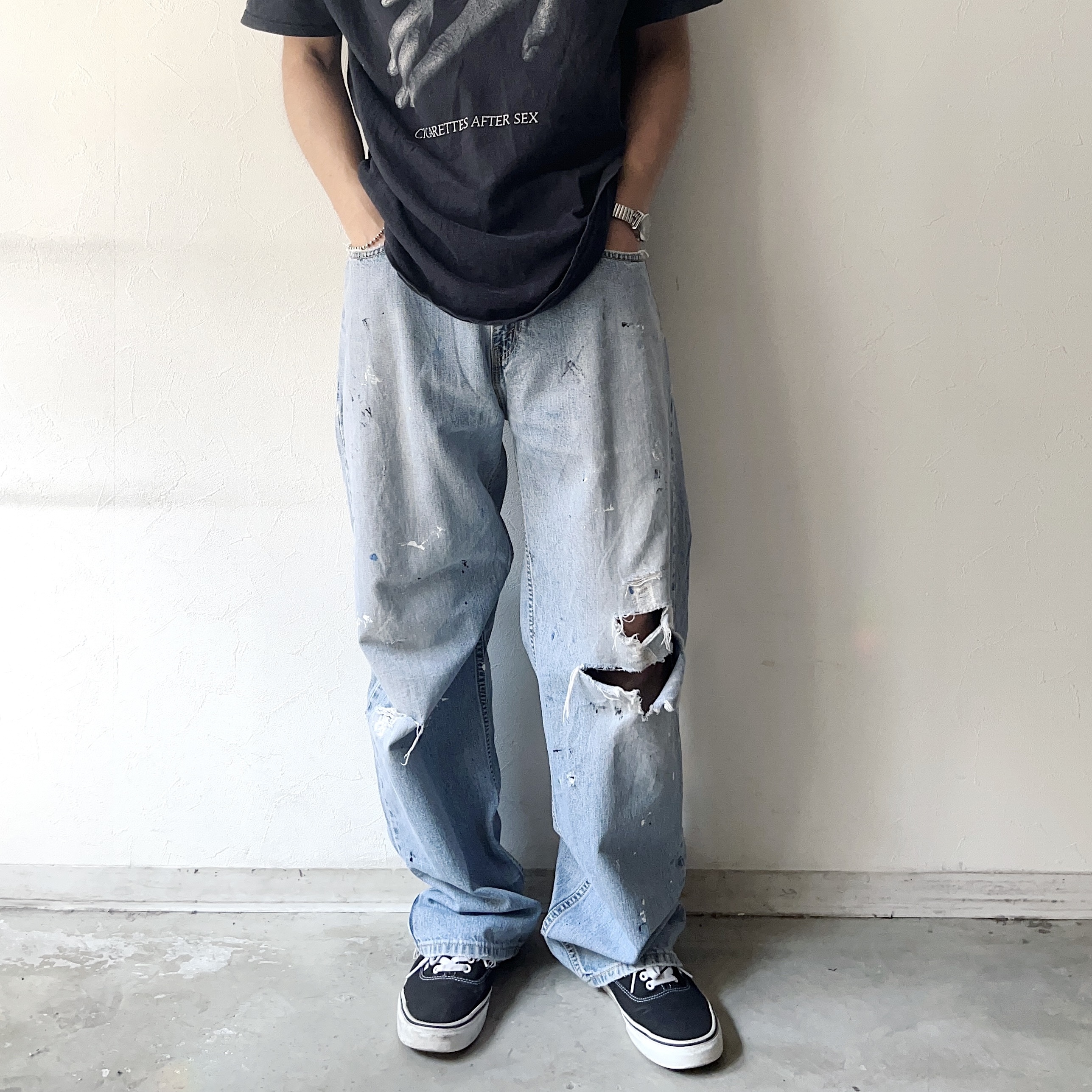 Y2K【Levi's SILVERTAB】"LOW+LOOSE" Grunge Denim Pants の画像 3