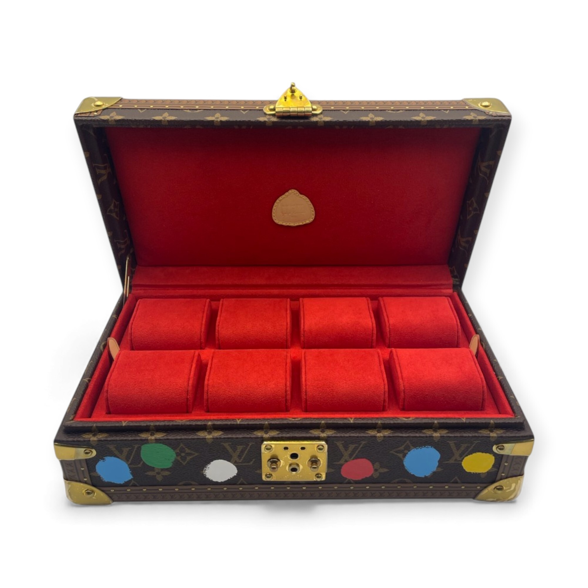 【LOUIS VUITTON】 ルイヴィトン 時計トランク 時計ケース LV×YK 草間彌生 コフレ8モントル