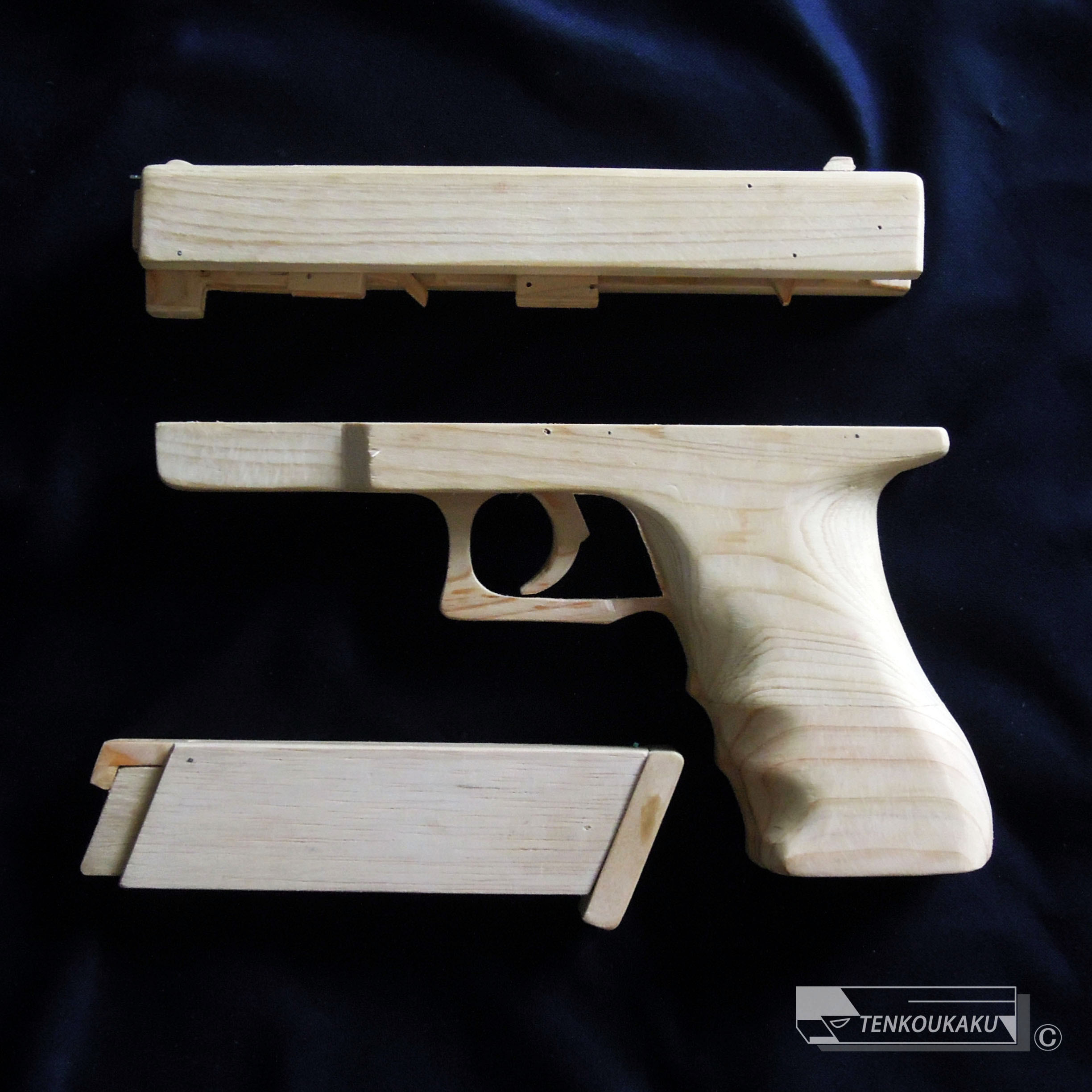 Blowback Rubber Band Gun with Ejection Function・Glock Type ver.2