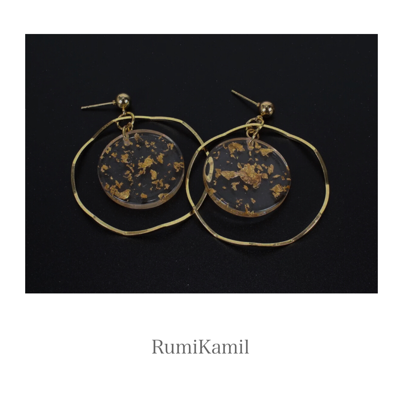 大人可愛い フェミニン 大ぶりピアス イヤリング Rumikamil