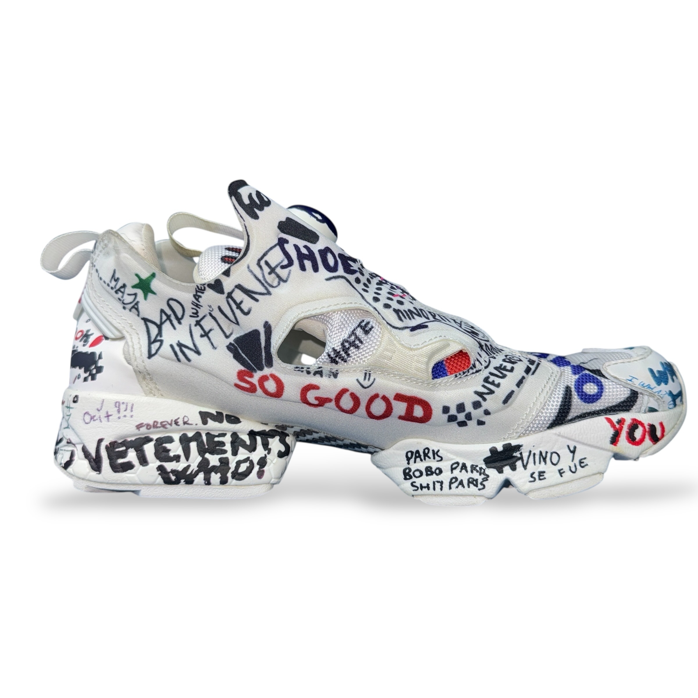 【VETEMENTS × Reebok】ヴェトモン × リーボック Instapump Fury “Graffiti” スニーカー