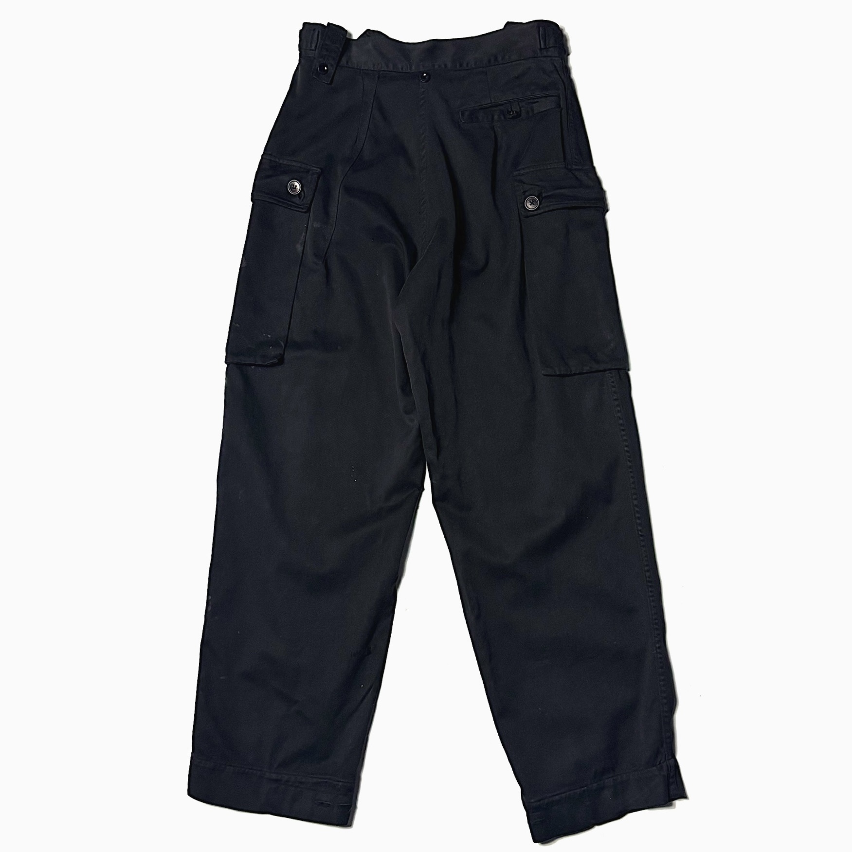 Vintage 70's【H.v.PUIJENBROEK】Piece Dyed Grunge Cargo Pants の画像 2