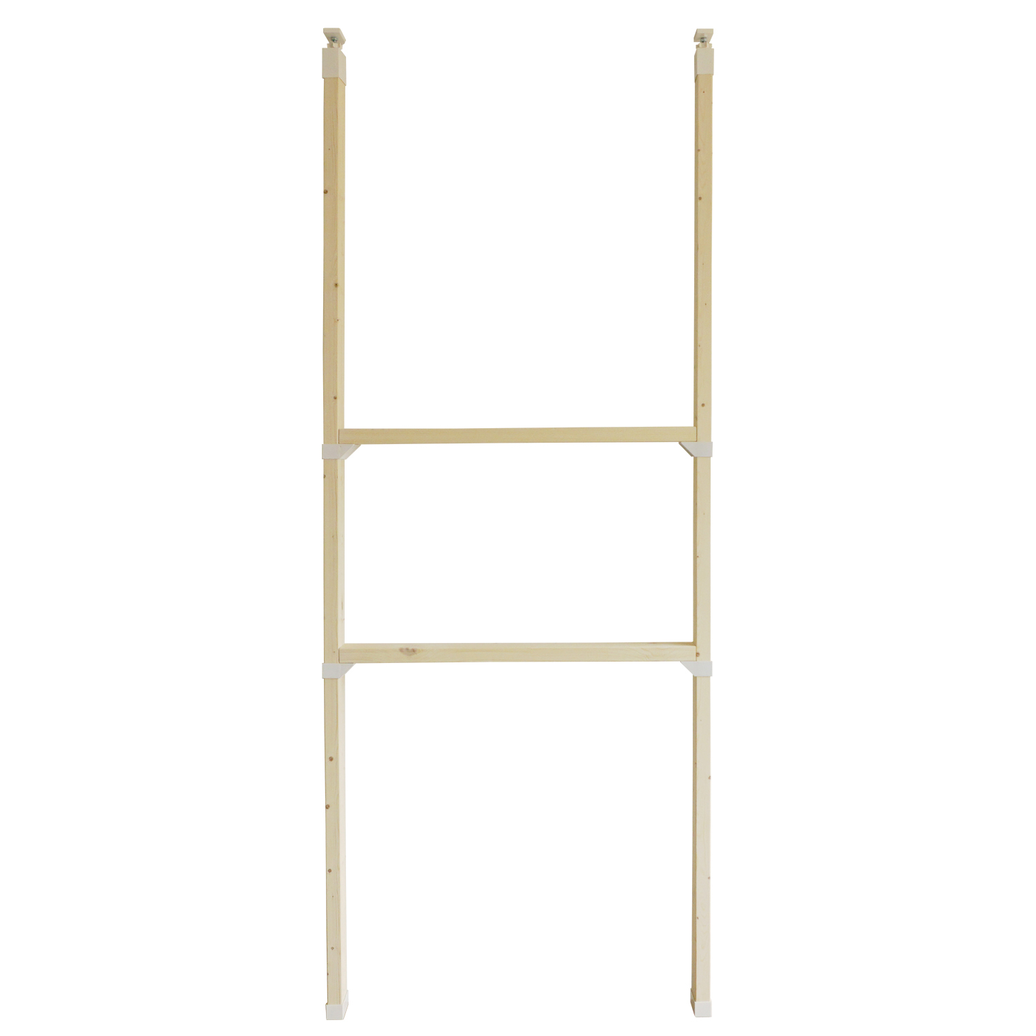 【棚M】オフホワイト×クリアホワイト (ワトコオイル) LABRICOと2×4材セット 取付幅～2438mm カット・送料無料 JXO24