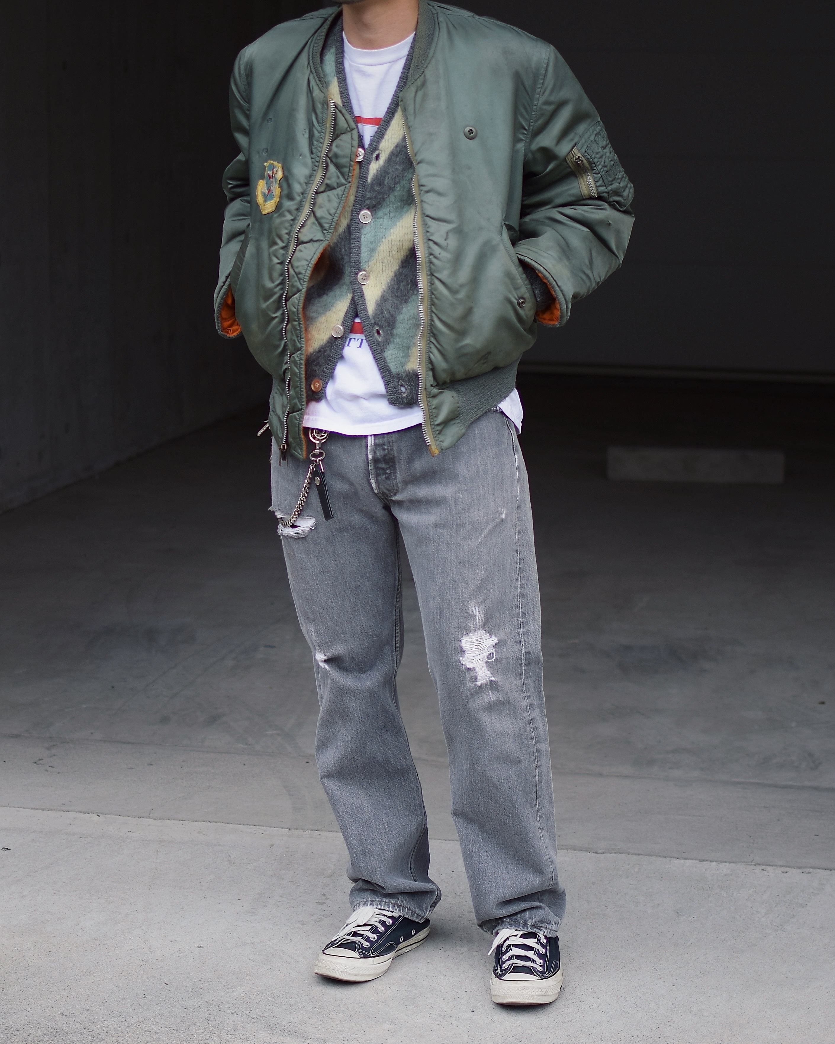 Vintage 90's【Levi's】501 Grunge Black Denim Pants の画像 3
