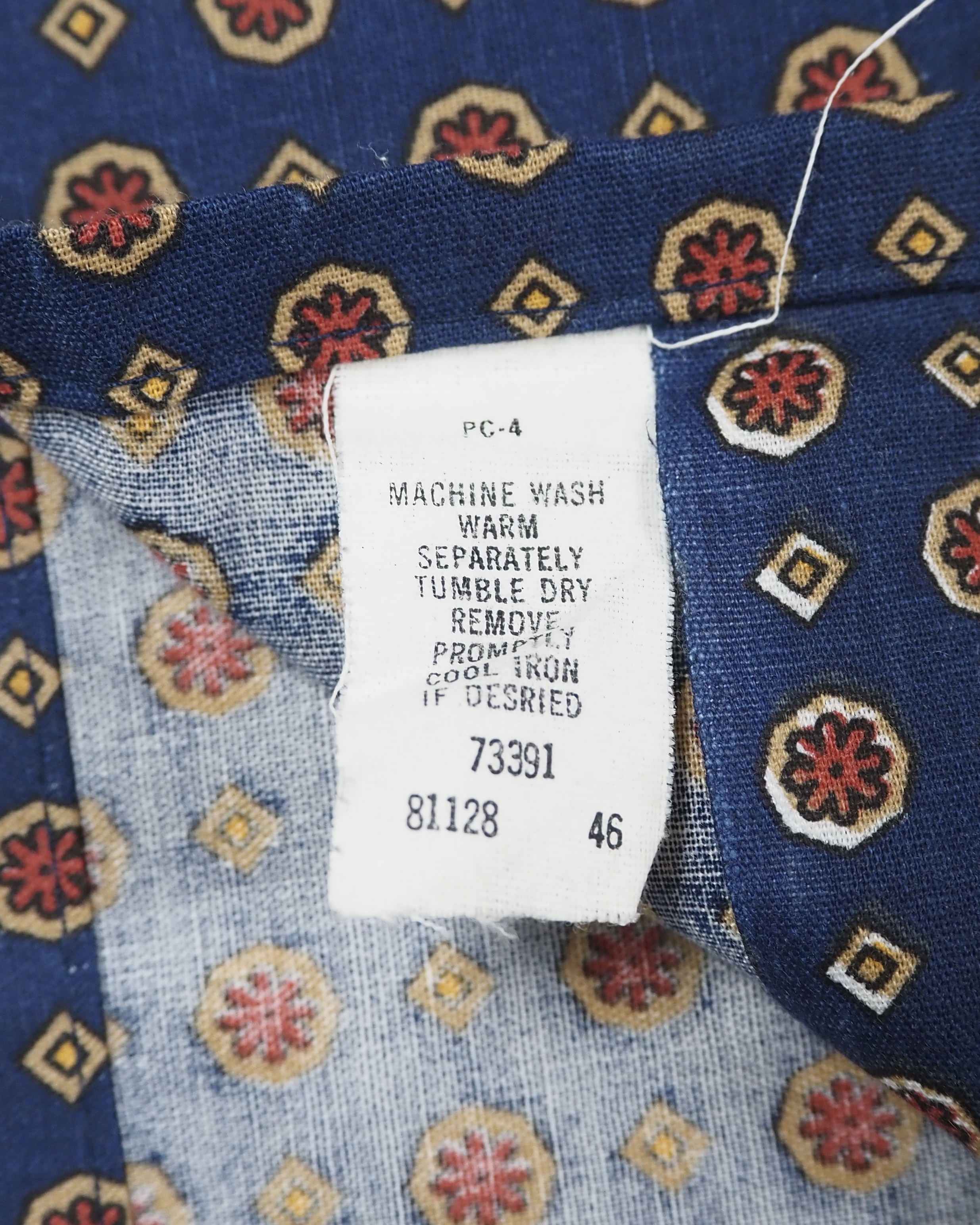 【VCM入荷】70’s Van Heusen パジャマシャツ Lサイズ の画像 6