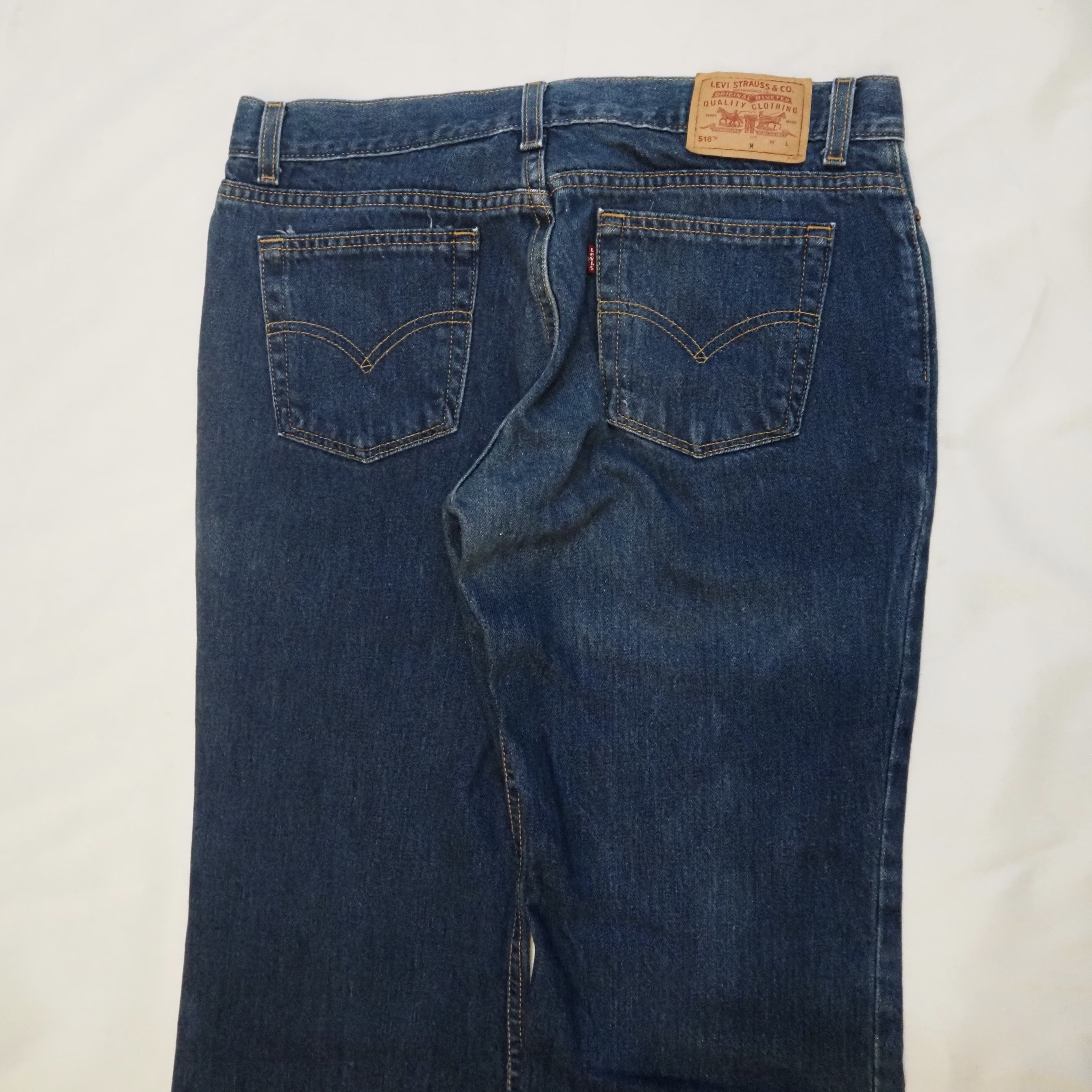 【濃紺】90’s Levi’s 518 Blue Denim の画像 12