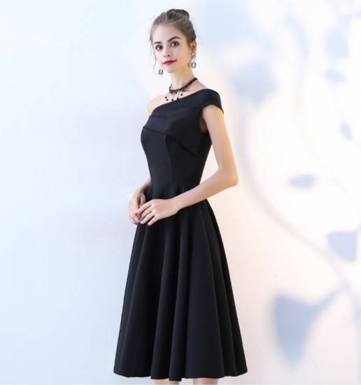 パーティードレス ブラック ワンピース 結婚式 お呼ばれドレス 謝恩会 同窓会 結婚式ドレス お呼ばれ ワンピース 30代 代 親族結婚式 ドレス Manajily オルチャン 韓国 プチプラレディースファッション