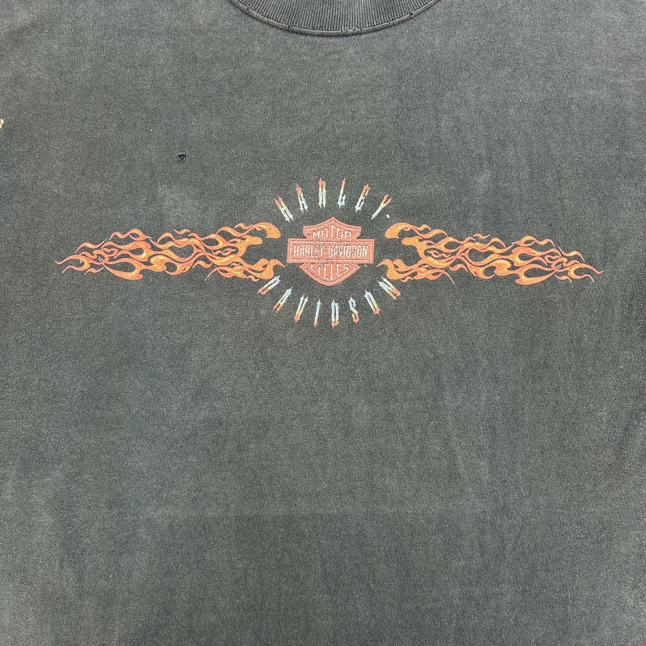 Harley-Davidson ハーレーダビッドソン フレイムロゴ ロングスリーブTシャツ ブラック / 2XL の画像 6
