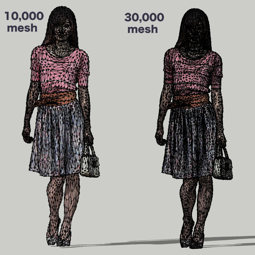 SketchUp素材 3D人物モデル ( Posed ) 077_Yui - 画像3