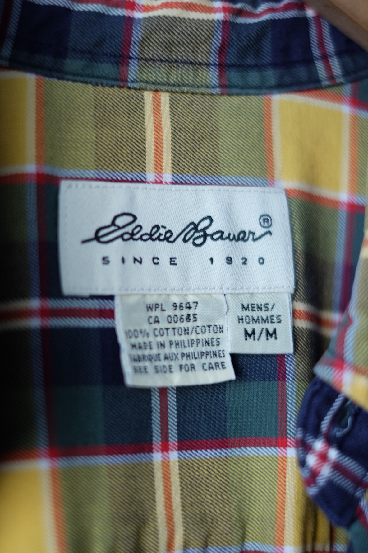 90s~ "Eddie Bauer" cotton check shirt の画像 6