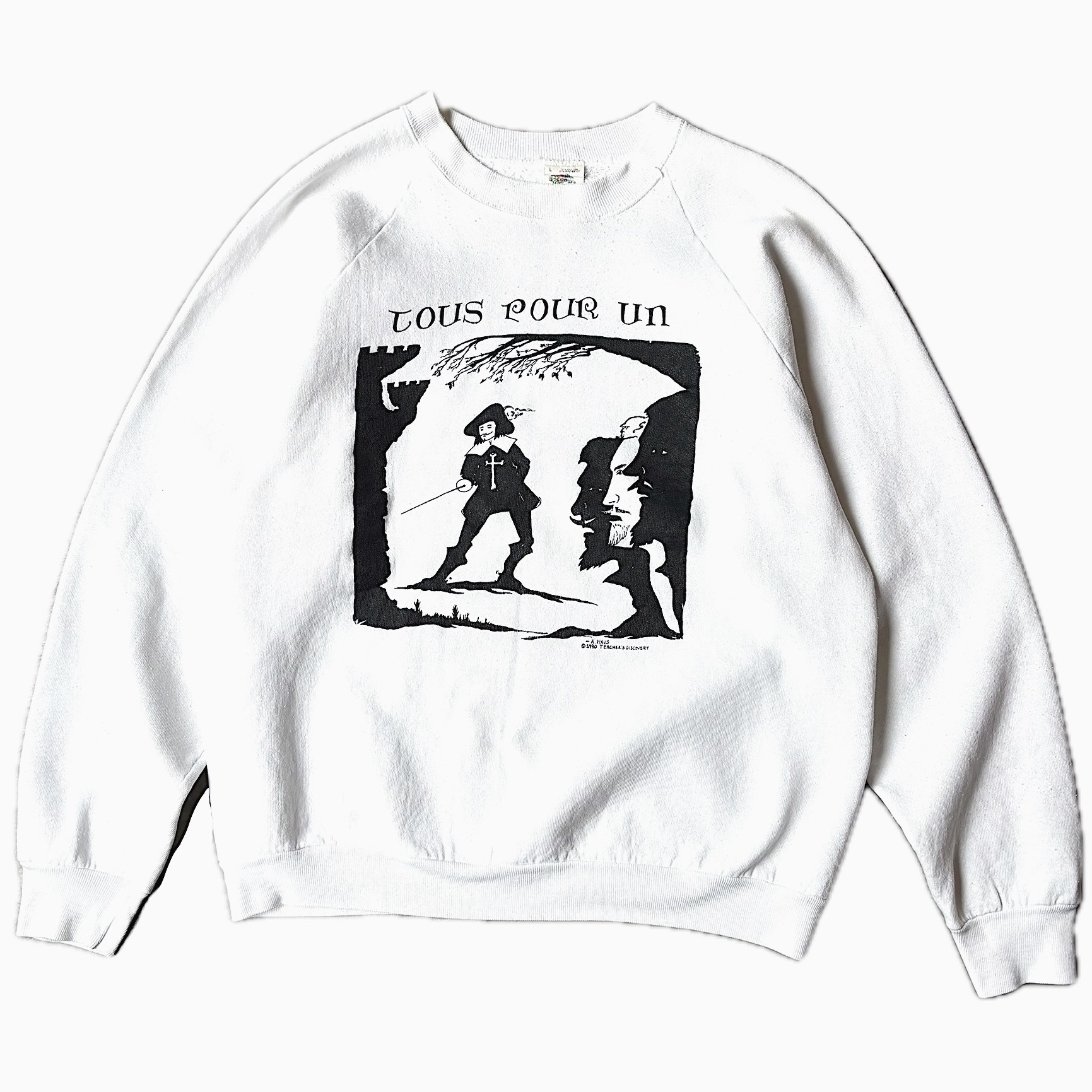 Vintage 90's【FRUIT OF THE LOOM】"TOUS POUR UN" Sweat