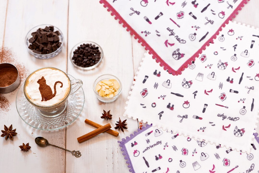 ハンカチタオル ねこ ダーク Ponponcattowel 数量限定商品 贈り物 タオルギフト 女性へのプレゼントに Enrich Towel Shop