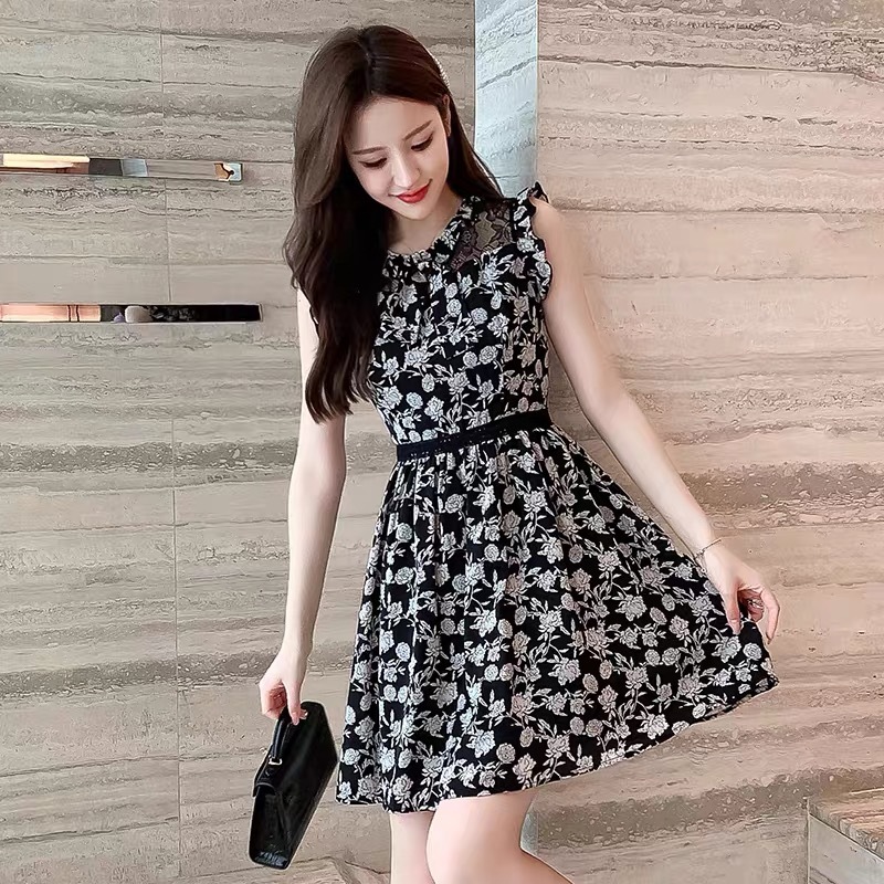 花柄シックワンピース Cherime 花柄シックワンピース Cherime