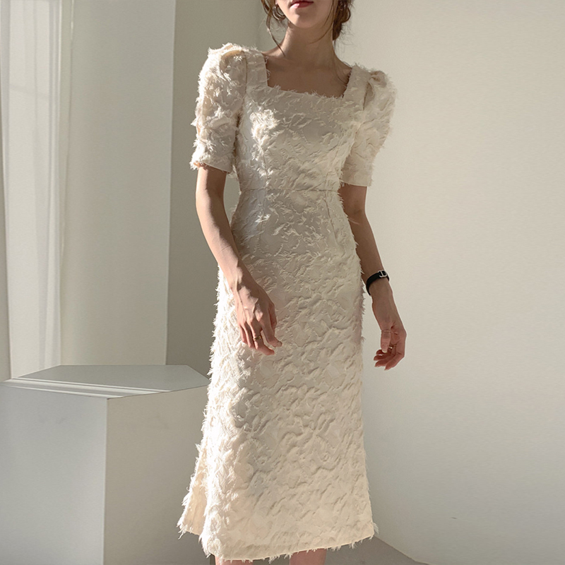 2color フェザー ワンピース ドレス She Is