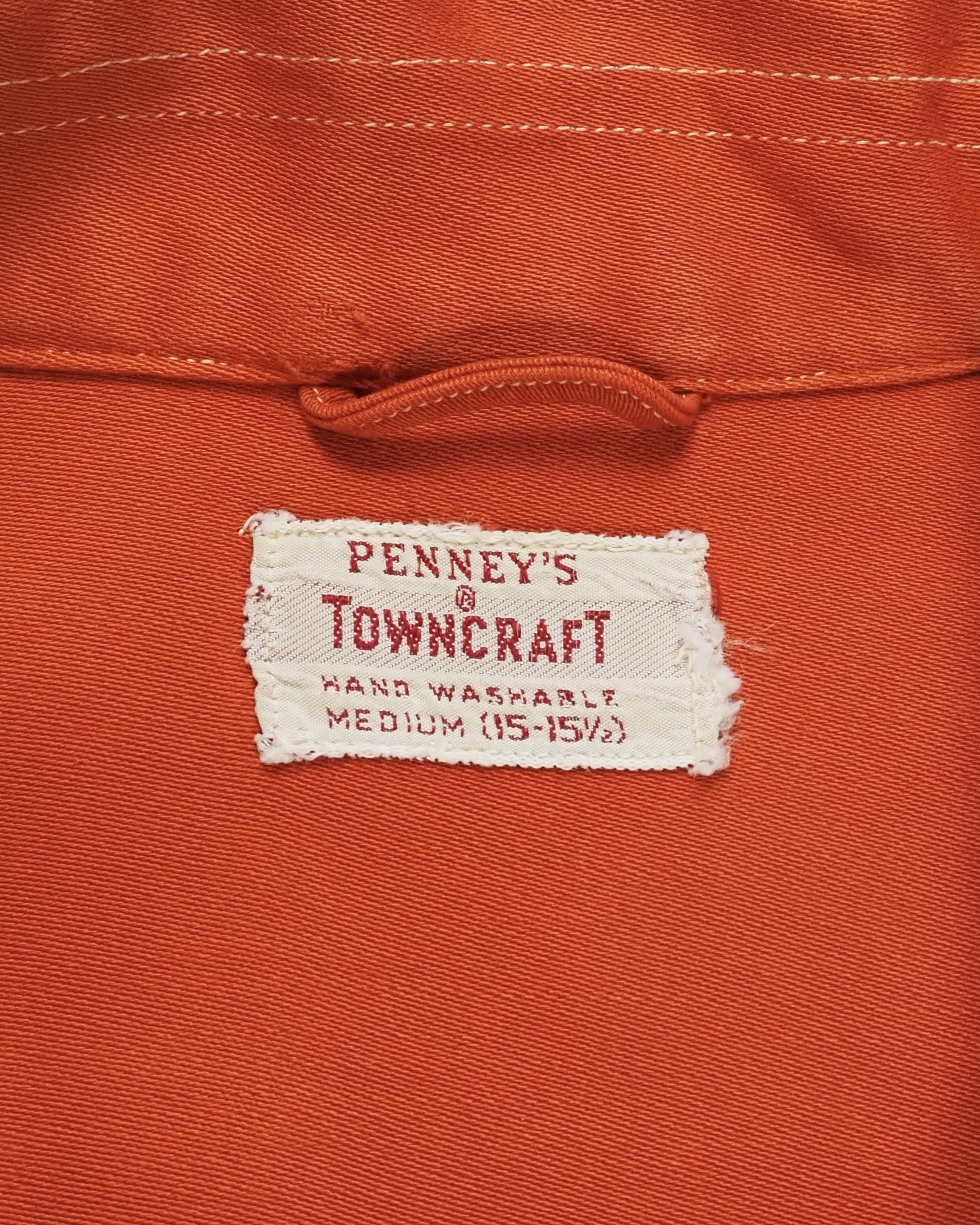 50’s Towncraft レーヨンシャツ ブラウン Mサイズ の画像 9