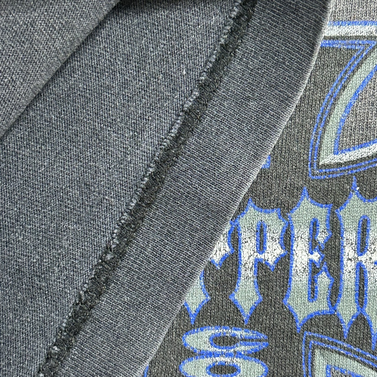 00s West Coast Choppers Iron Cross Fade T-Shirt Distressed L の画像 17