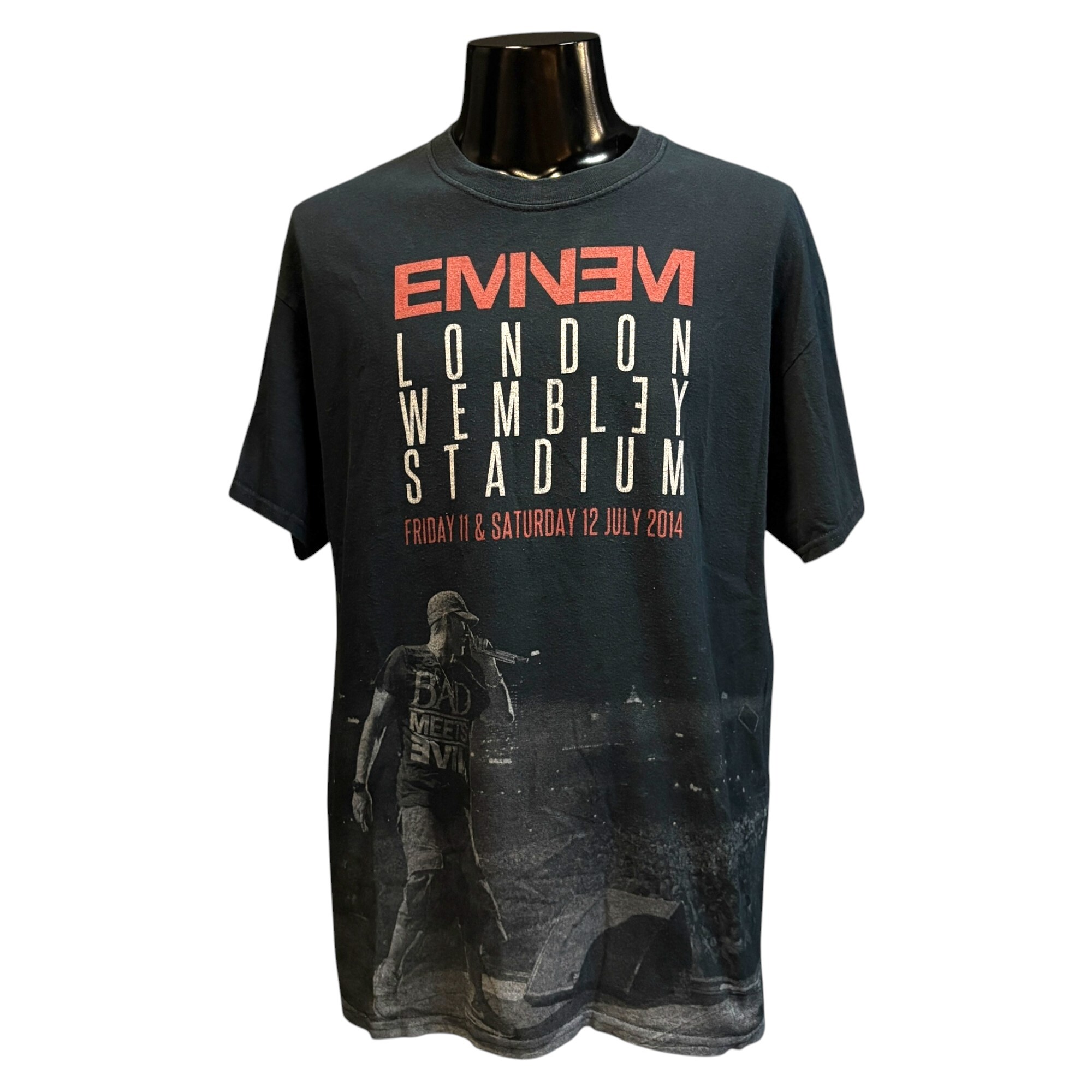 【EMINEM】エミネム LONDON WEMBLEY STADIUM TOUR 2014 Tシャツ L