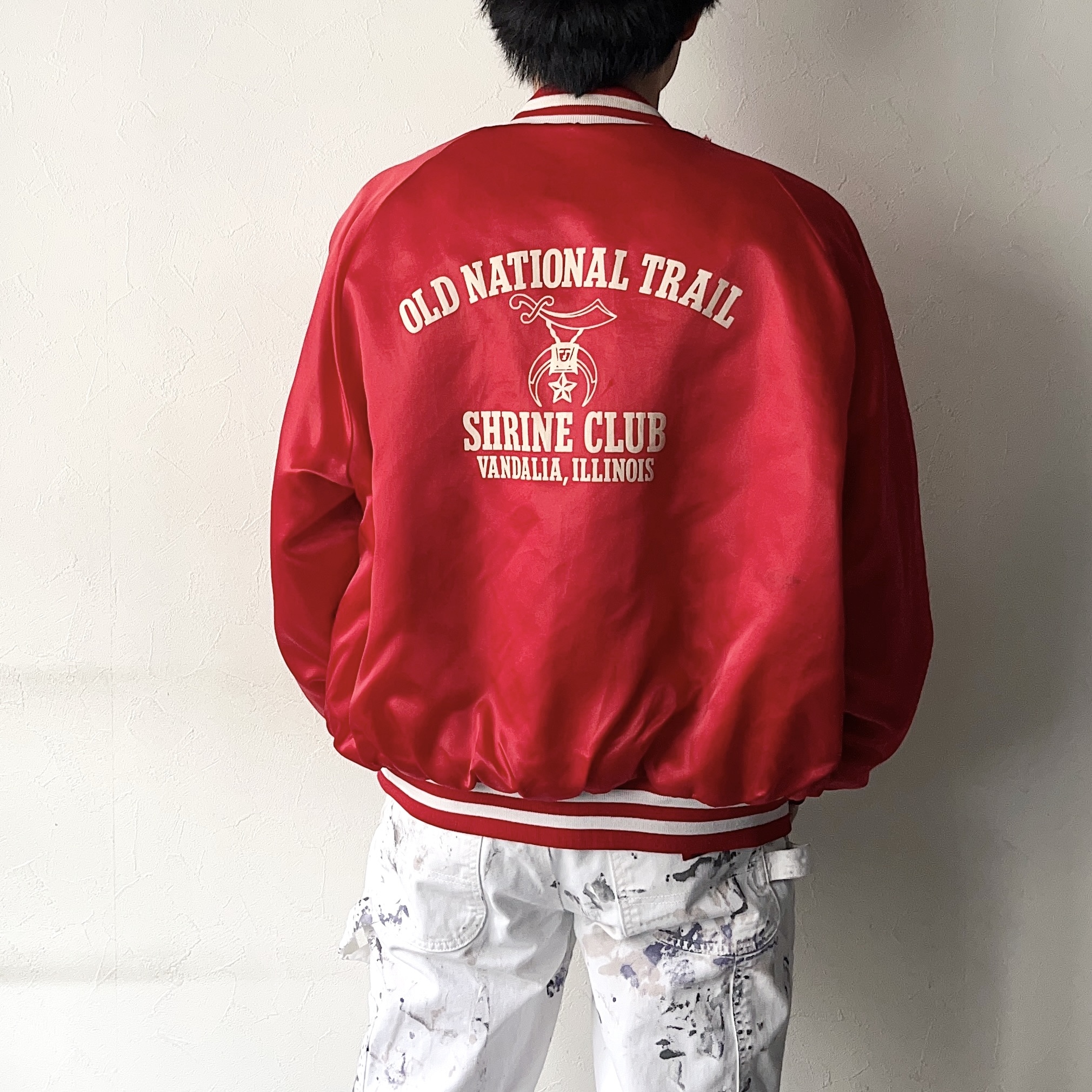 Vintage 70～80's【King Louie】"SHRINE CLUB" Satin Jacket の画像 3