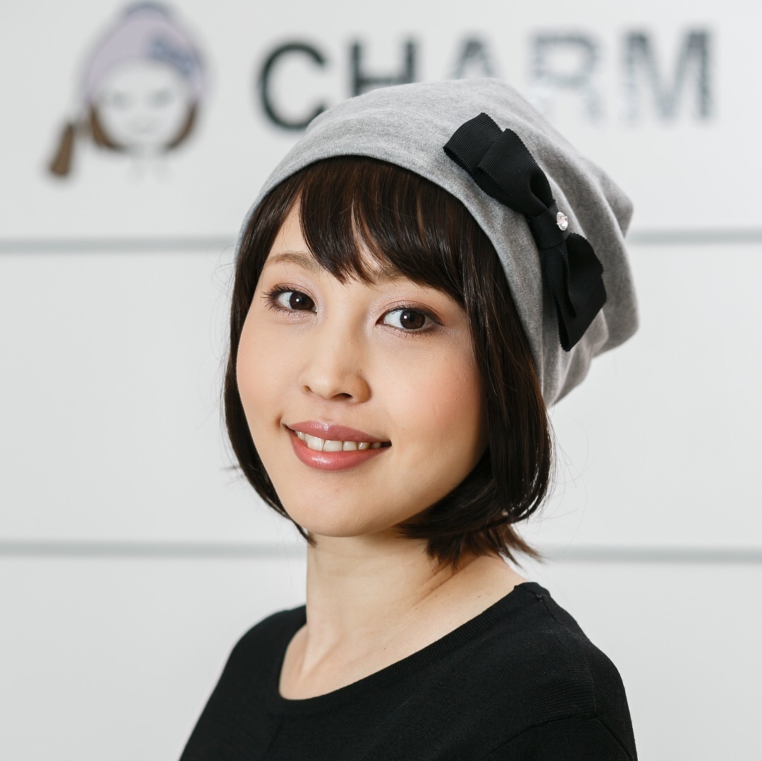 前髪取り外し式タイプ・髪付き帽子（ミディアムショート） CHARM （チャーム）
