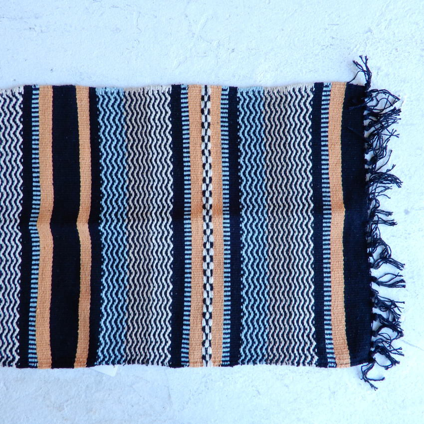 ティサージュキッチンマット 45×120cm ブラックxオレンジ - 画像3