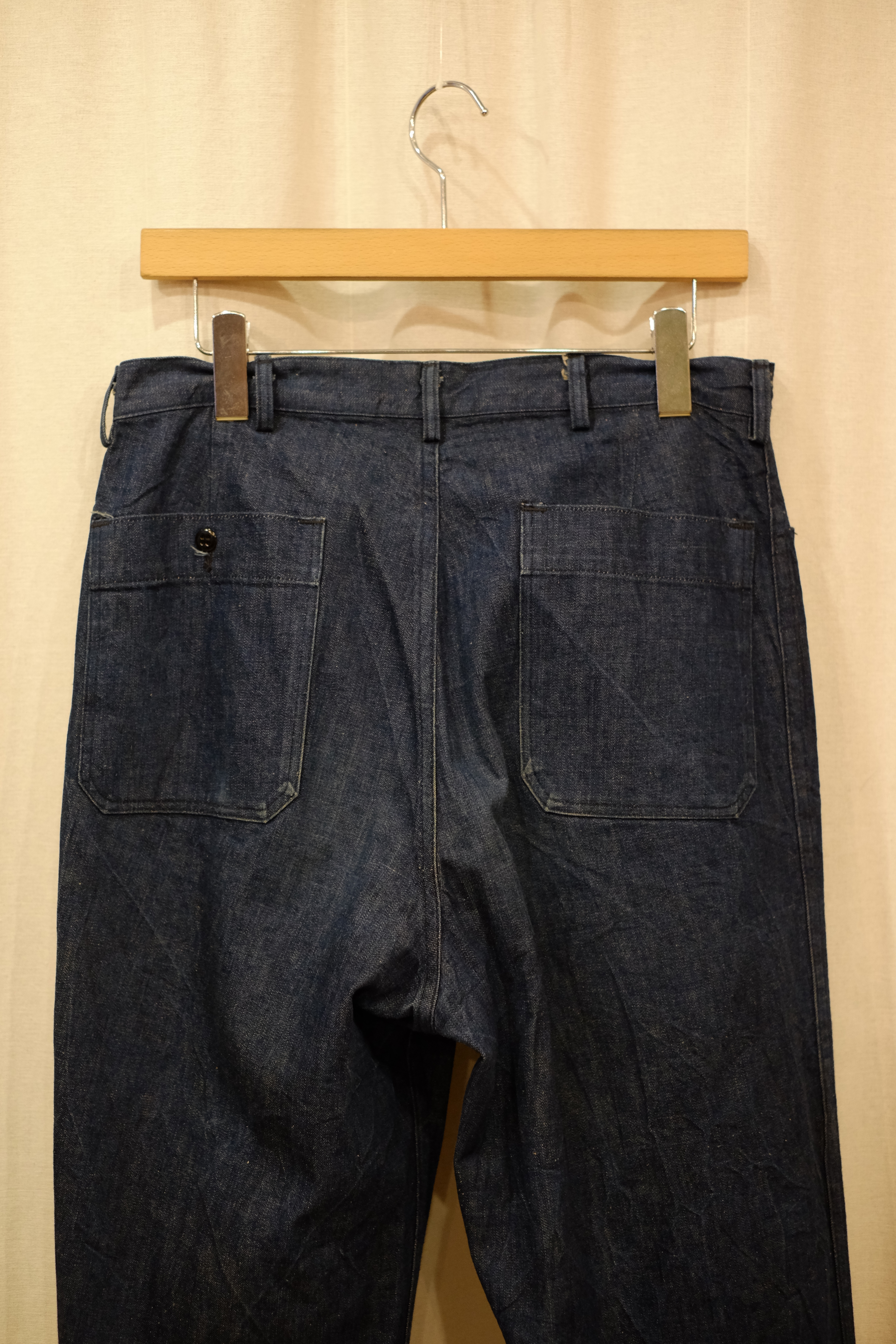 60s US NAVY denim sailor flare pants の画像 14