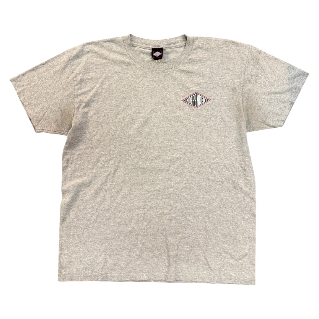 【INDEPENDENT】インディペンデント ロゴプリントTシャツ（グレー）/ 90’s / L