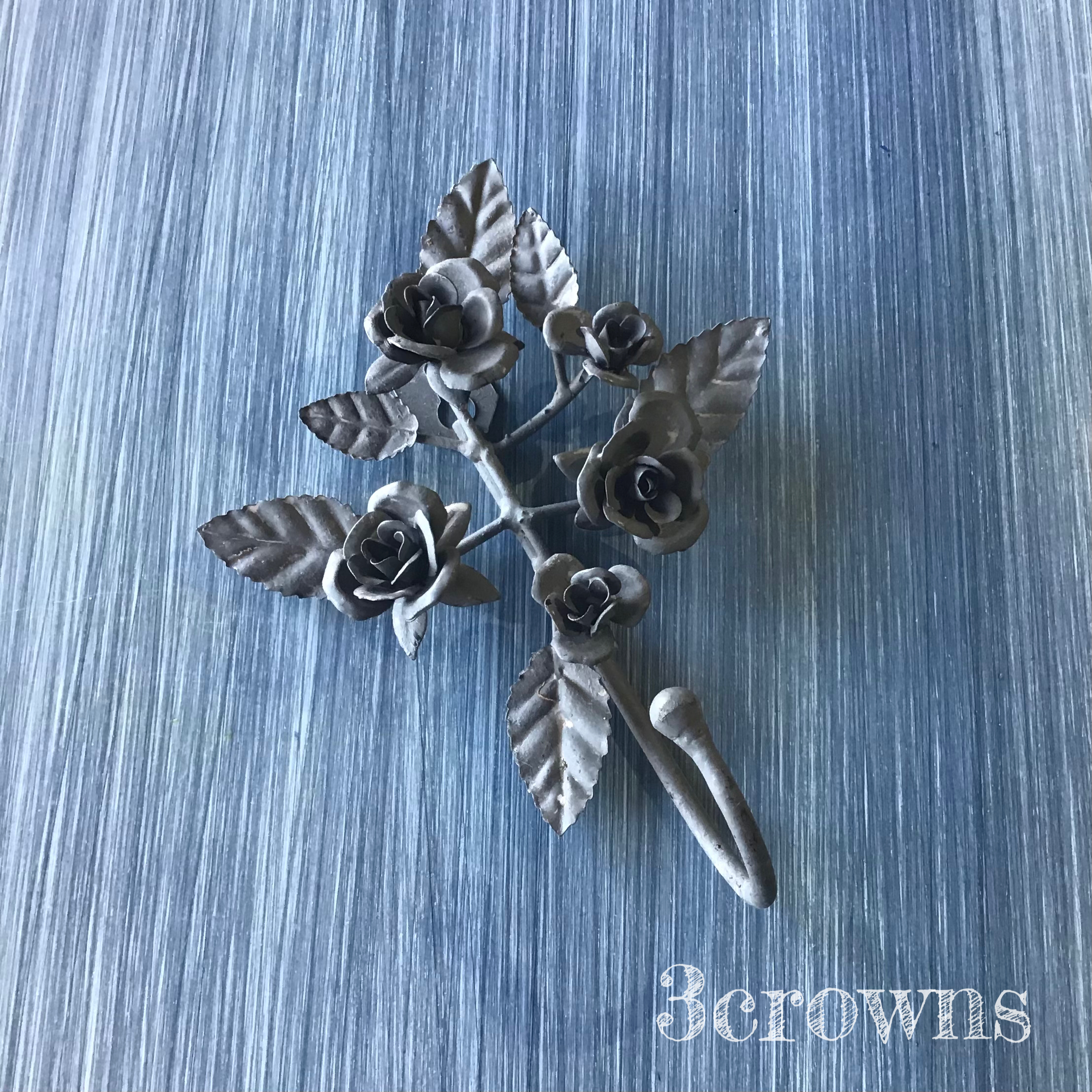 スウェーデン直輸入 薔薇飾りのフック 輸入雑貨 Three Crowns