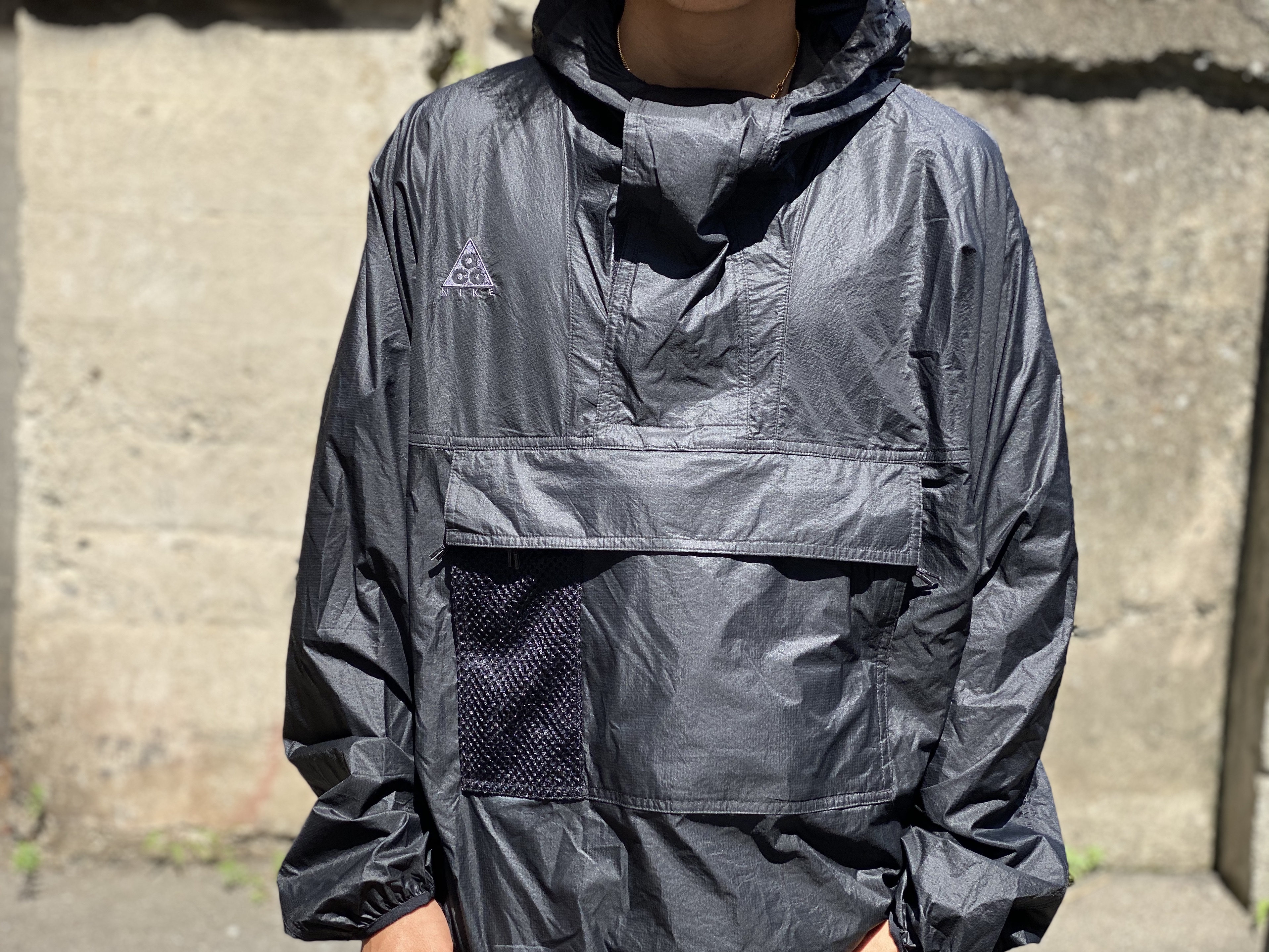 nike acg anorak jacket black