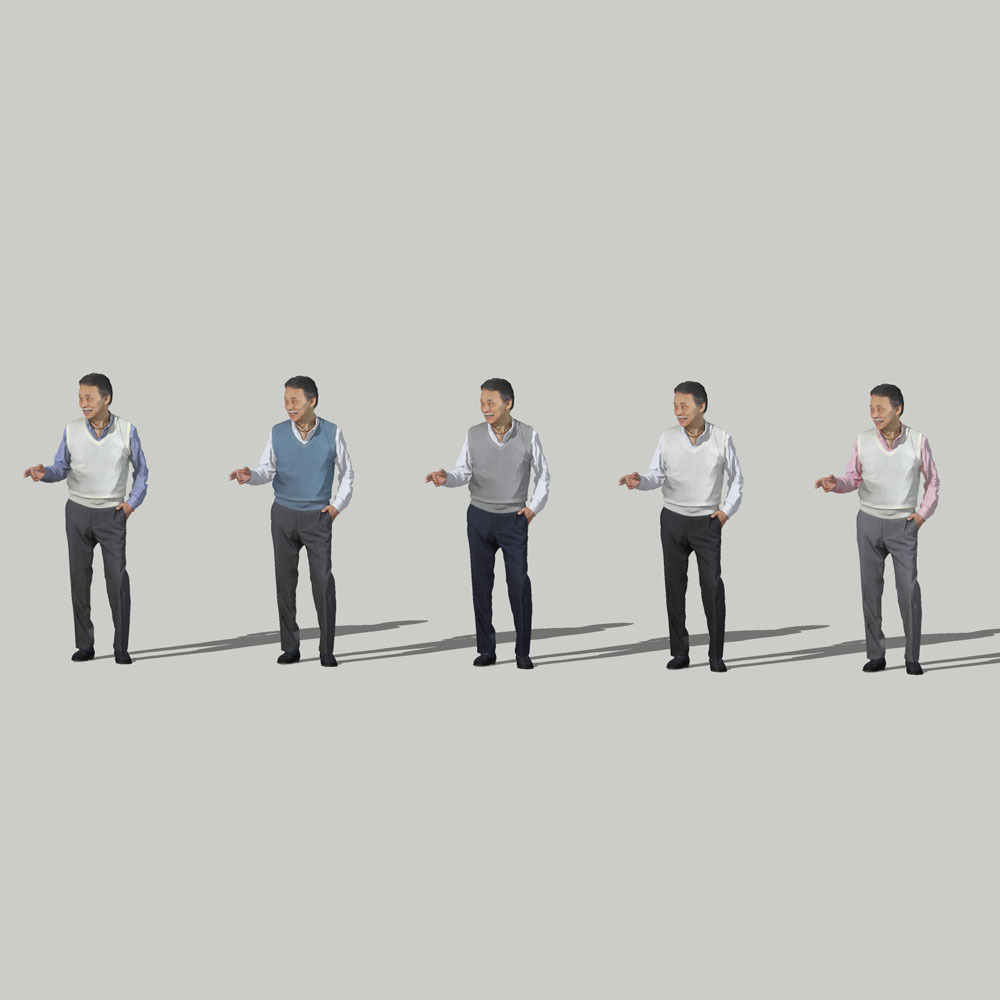 SketchUp素材 3D人物モデル ( Posed ) 049_Ken - 画像2